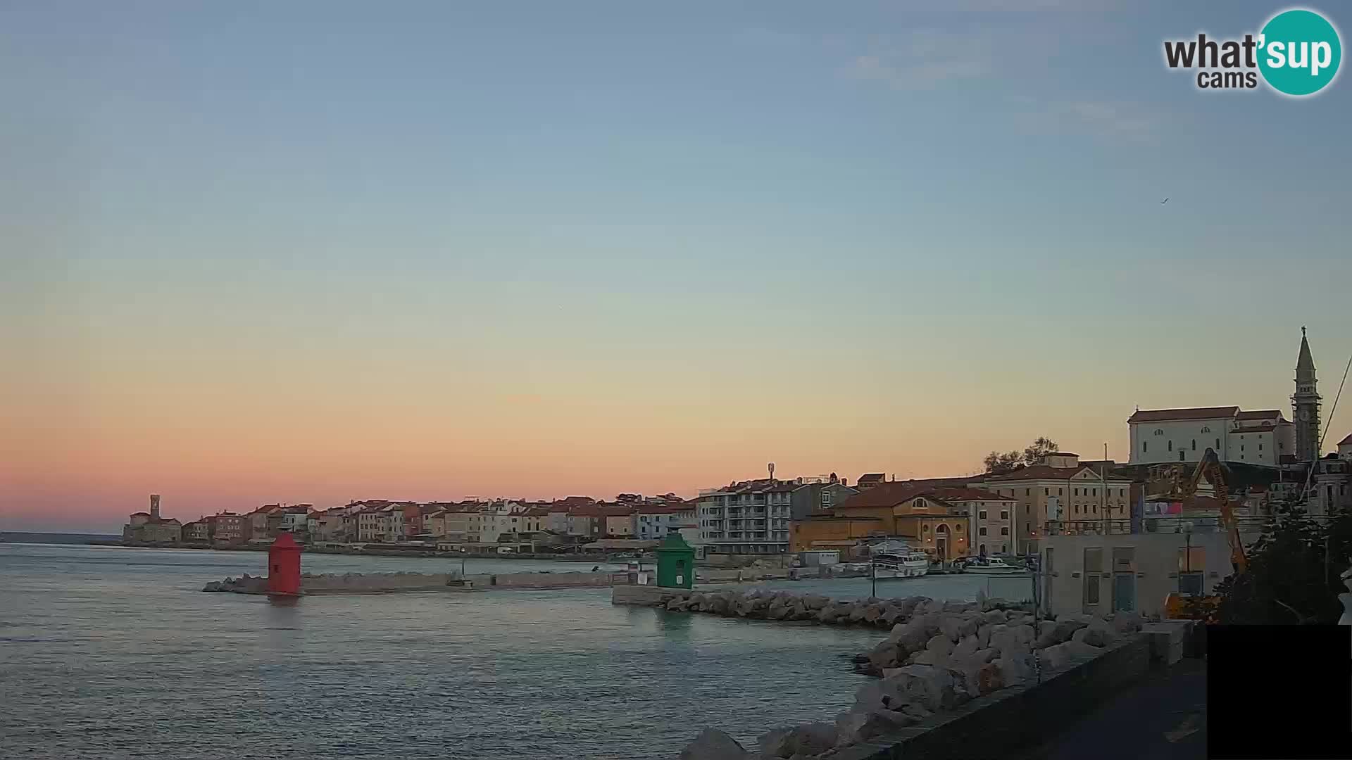 Piran – view to Punta and Mandrač