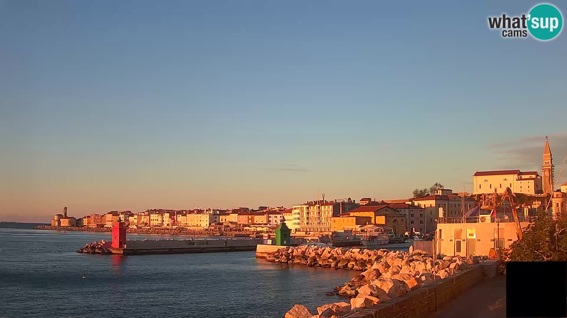 Piran – view to Punta and Mandrač