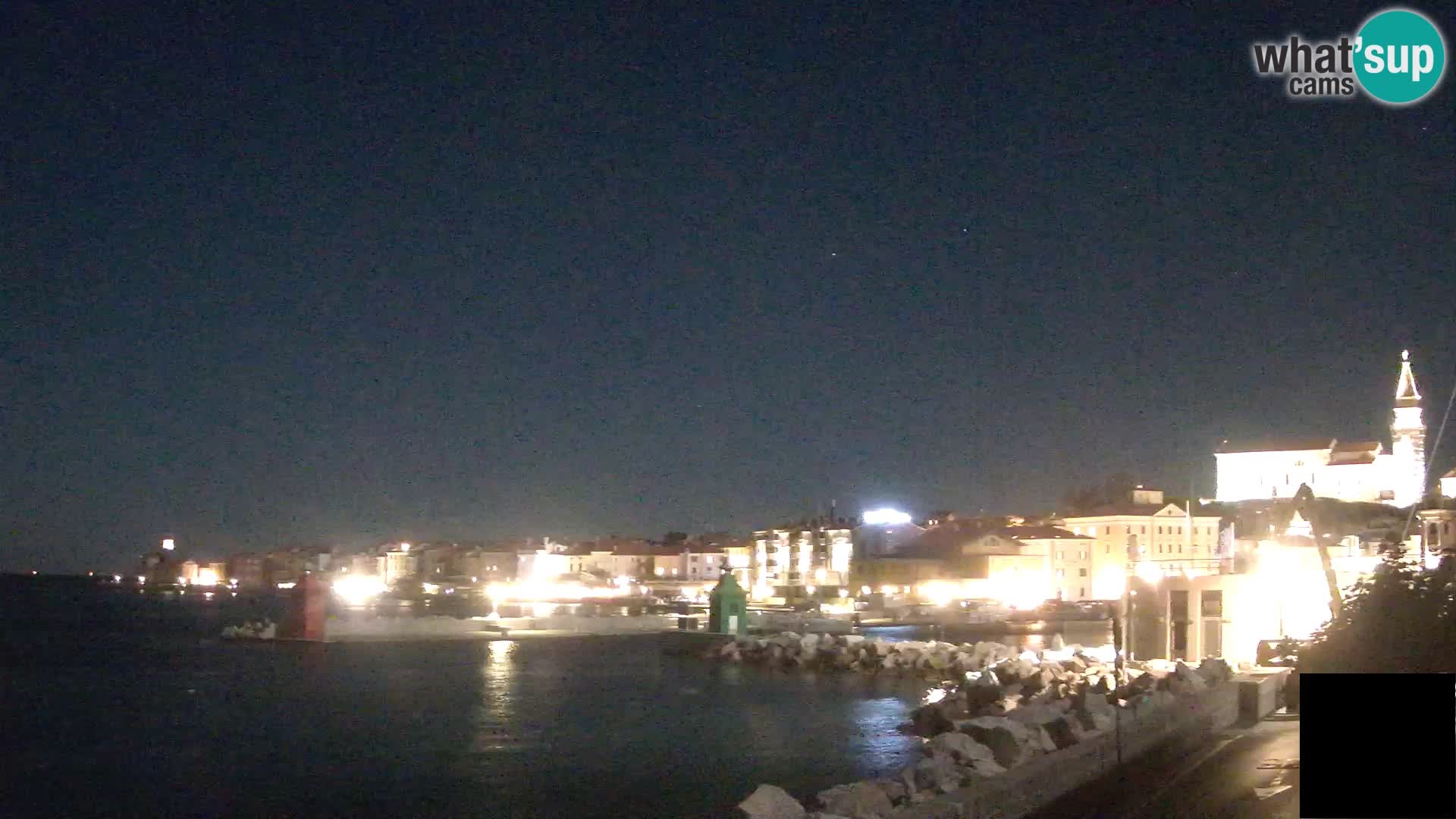 Piran – view to Punta and Mandrač