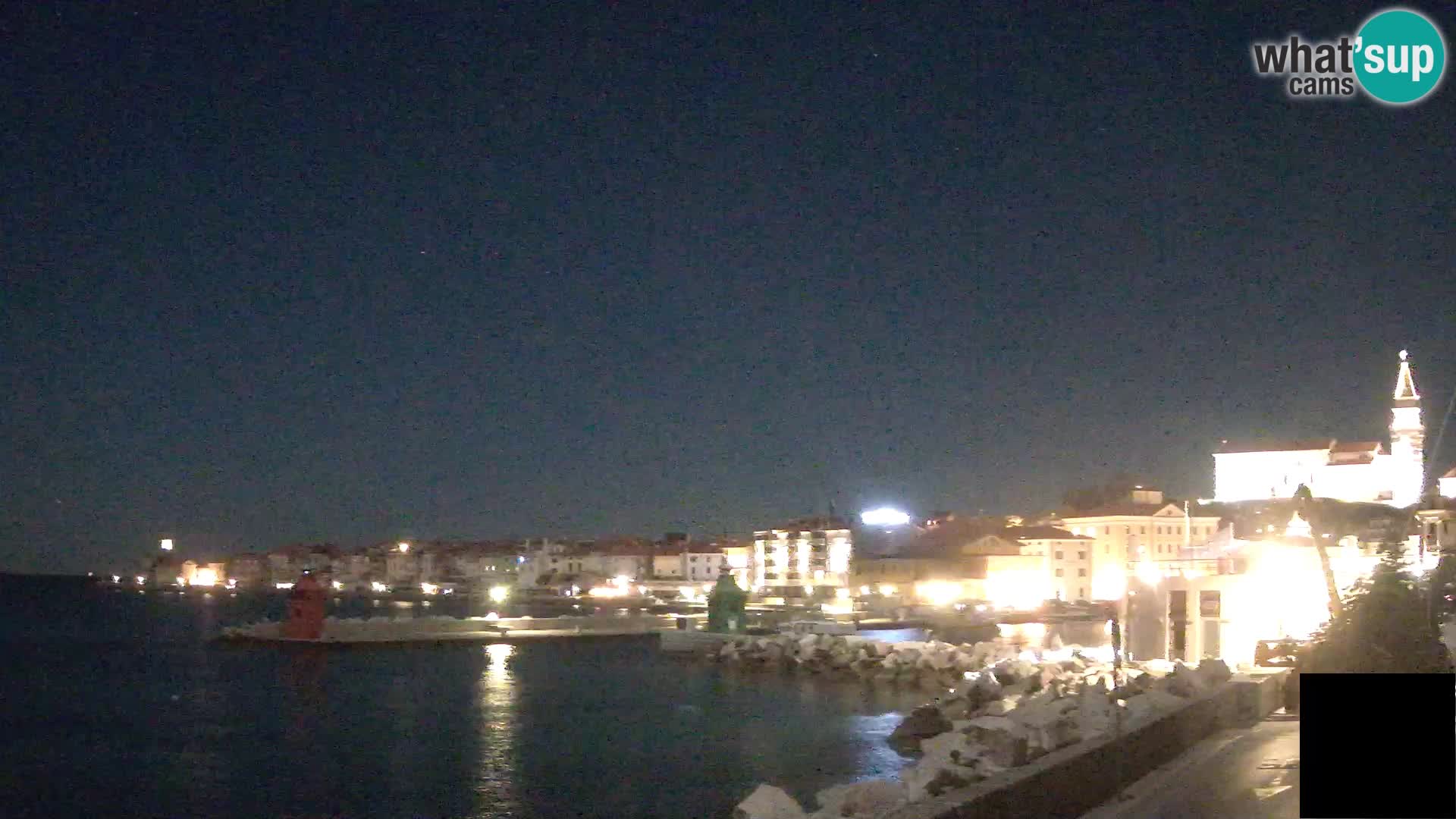 Piran – view to Punta and Mandrač