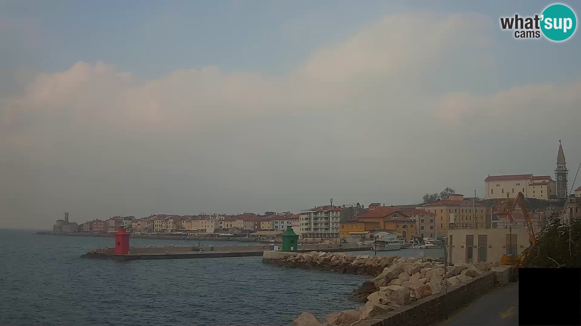 Piran – view to Punta and Mandrač