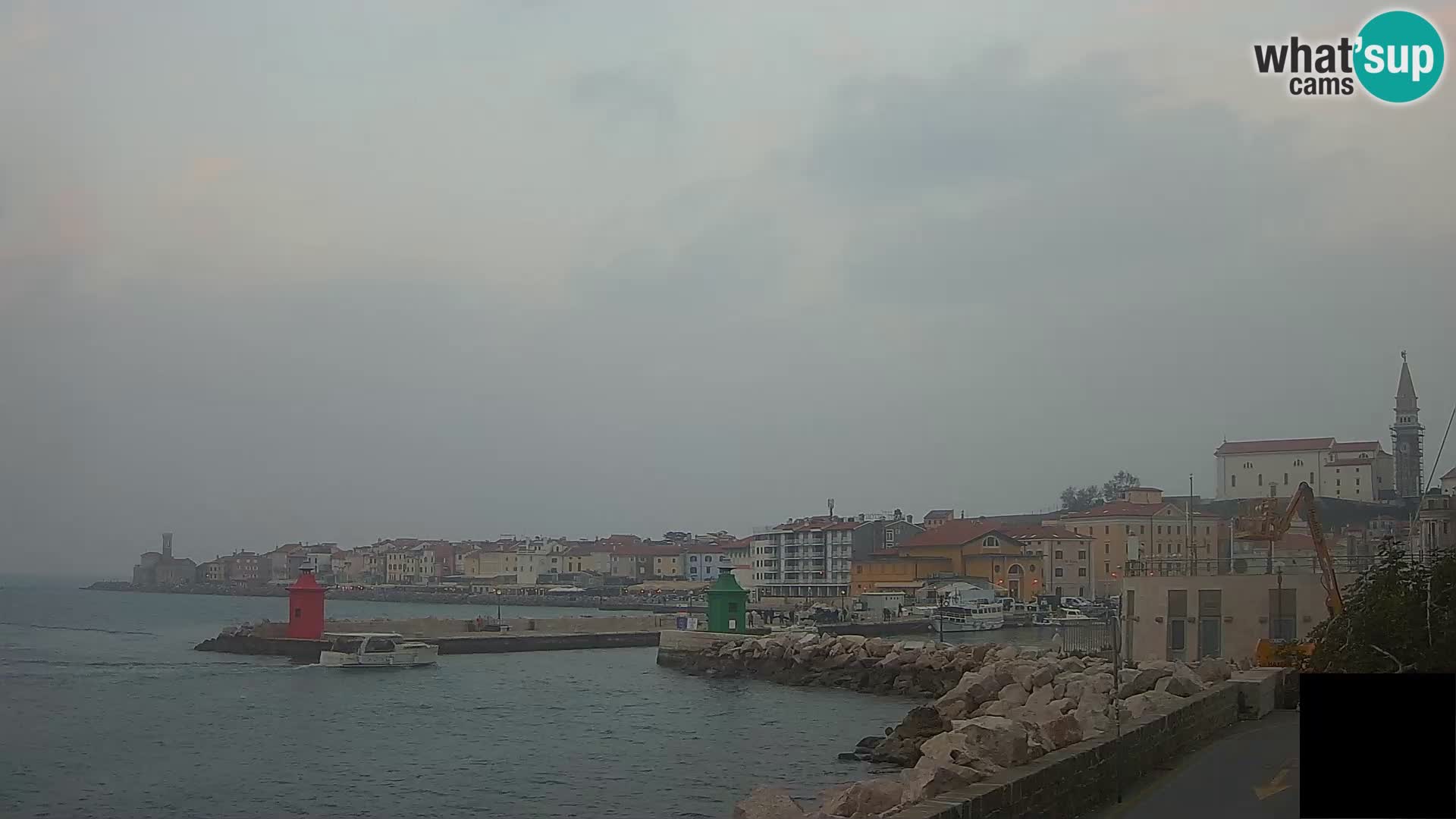 Piran – view to Punta and Mandrač