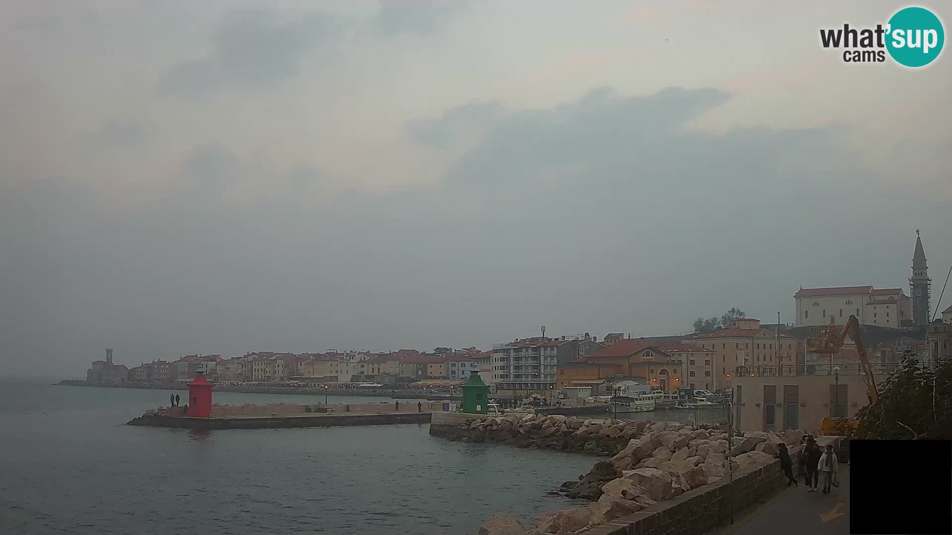 Piran – view to Punta and Mandrač