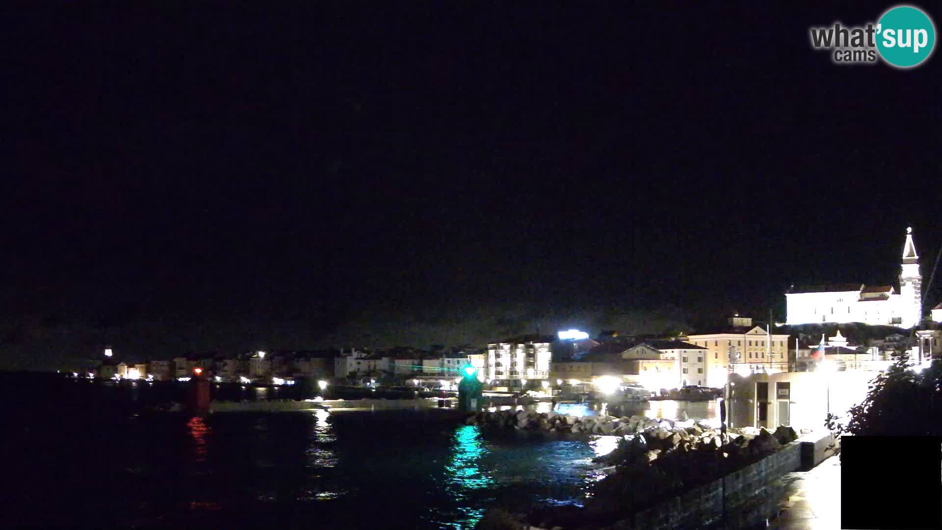 Piran – view to Punta and Mandrač