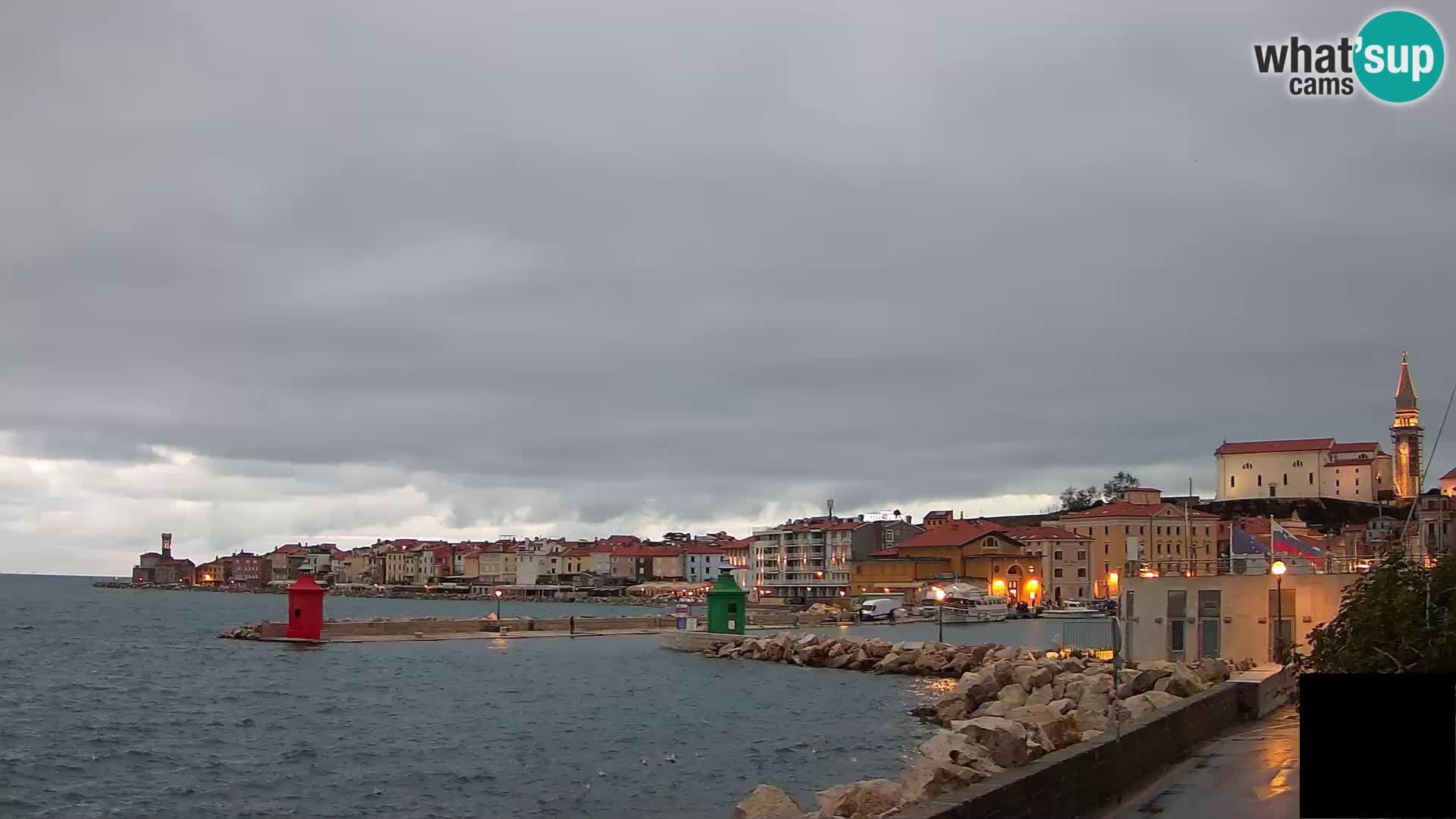 Piran – view to Punta and Mandrač