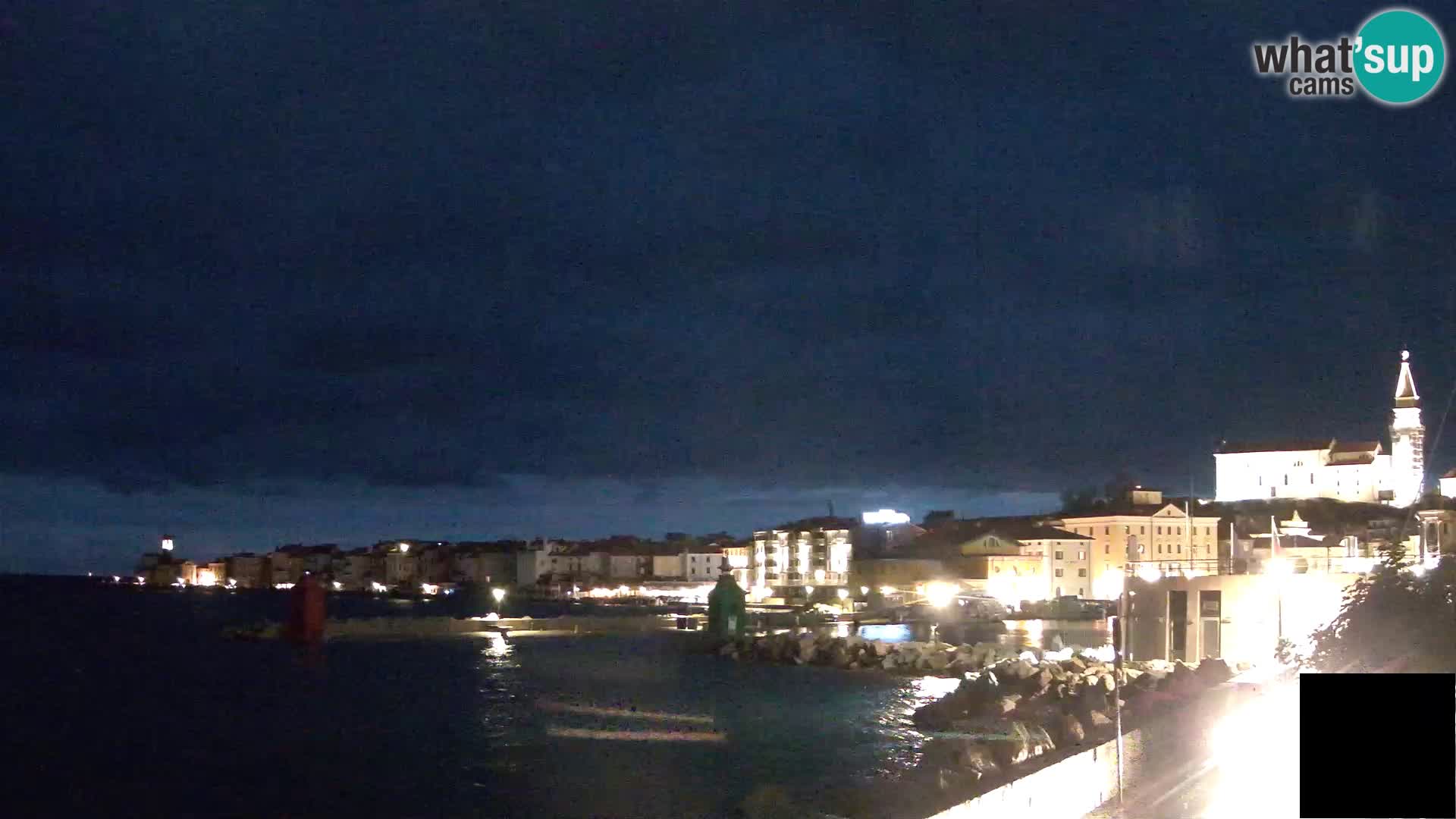 Piran – view to Punta and Mandrač