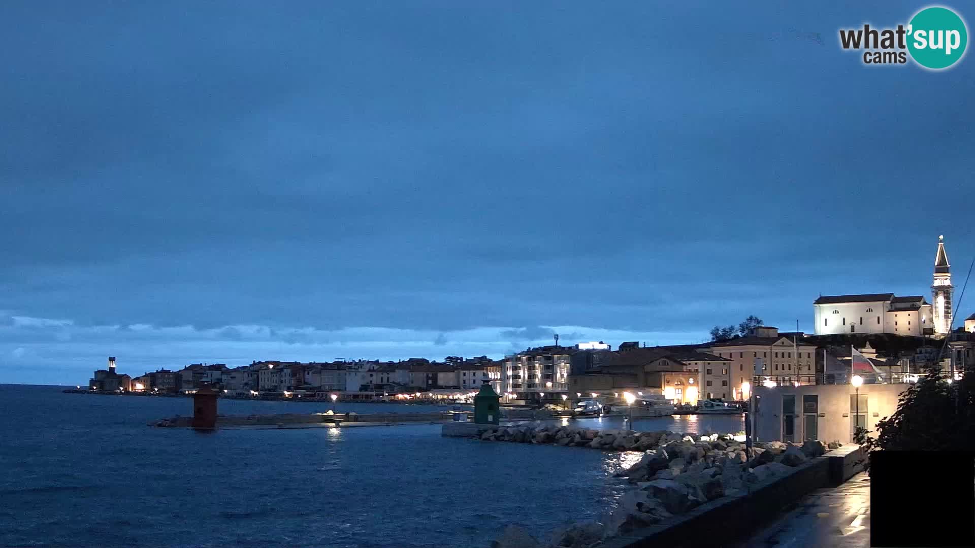 Piran – view to Punta and Mandrač