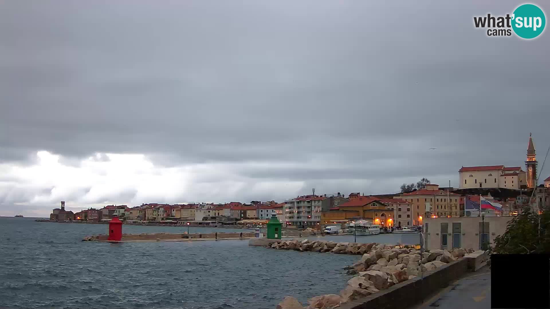 Piran – view to Punta and Mandrač