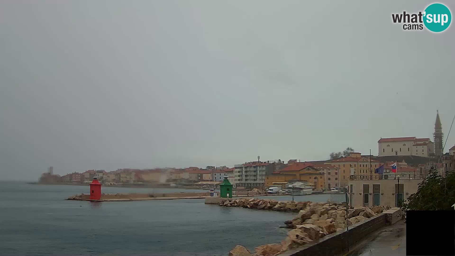 Piran – view to Punta and Mandrač