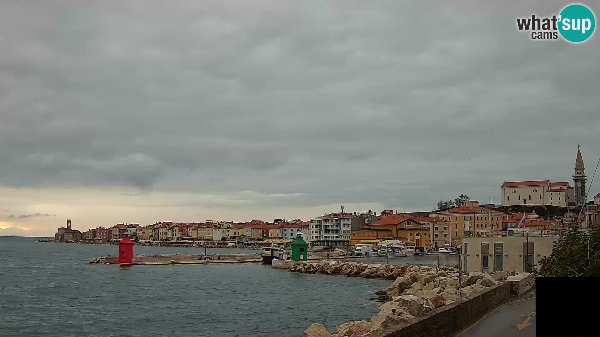 Piran – view to Punta and Mandrač