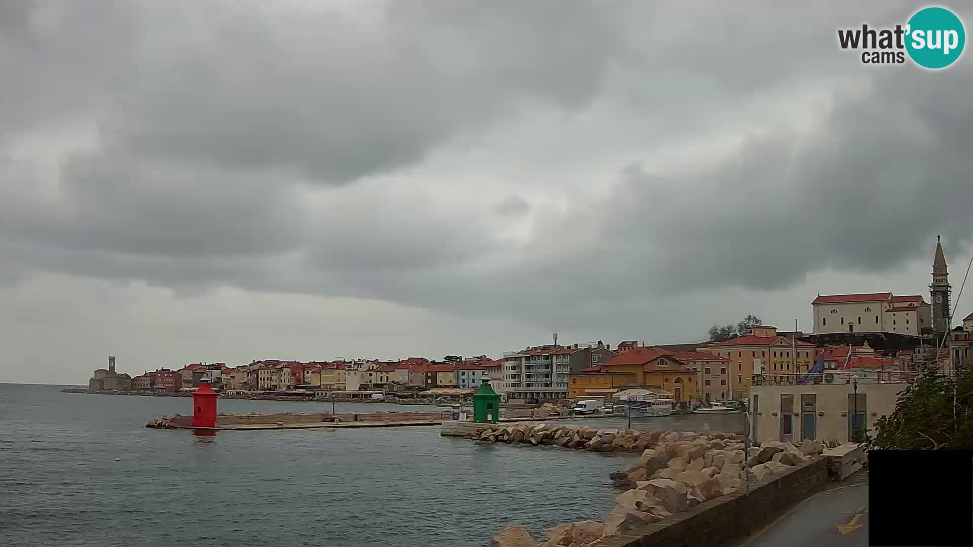 Piran – view to Punta and Mandrač