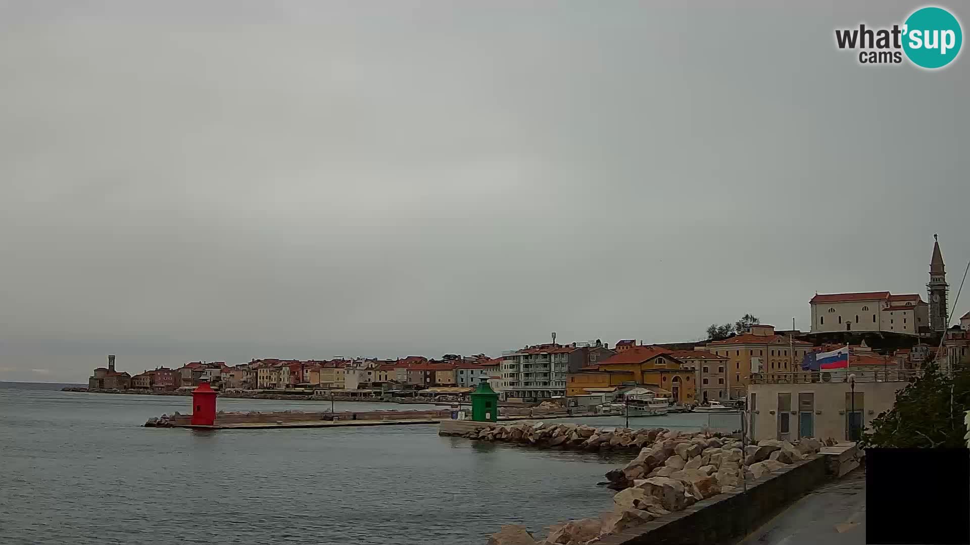 Piran – view to Punta and Mandrač