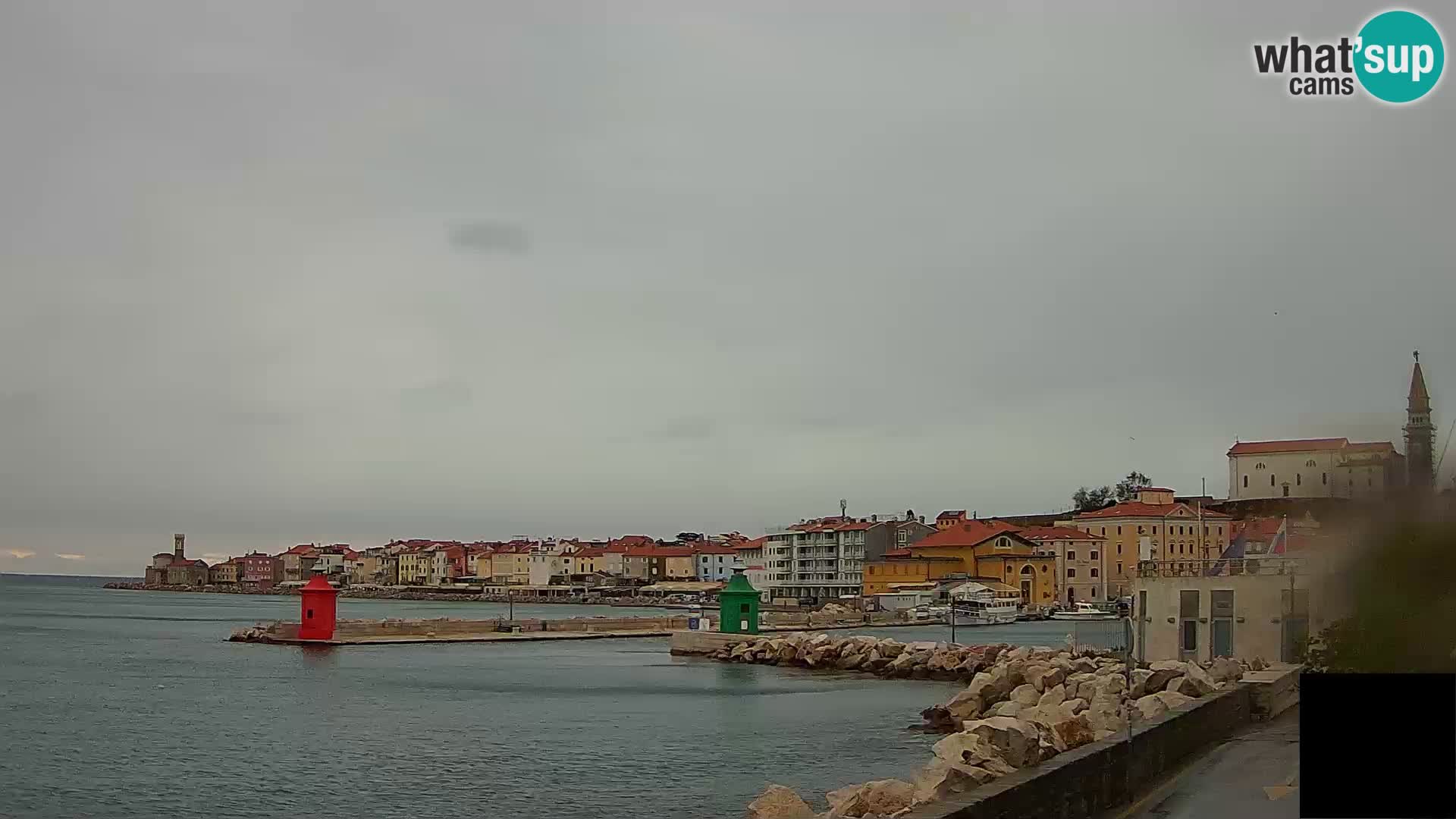 Piran – view to Punta and Mandrač