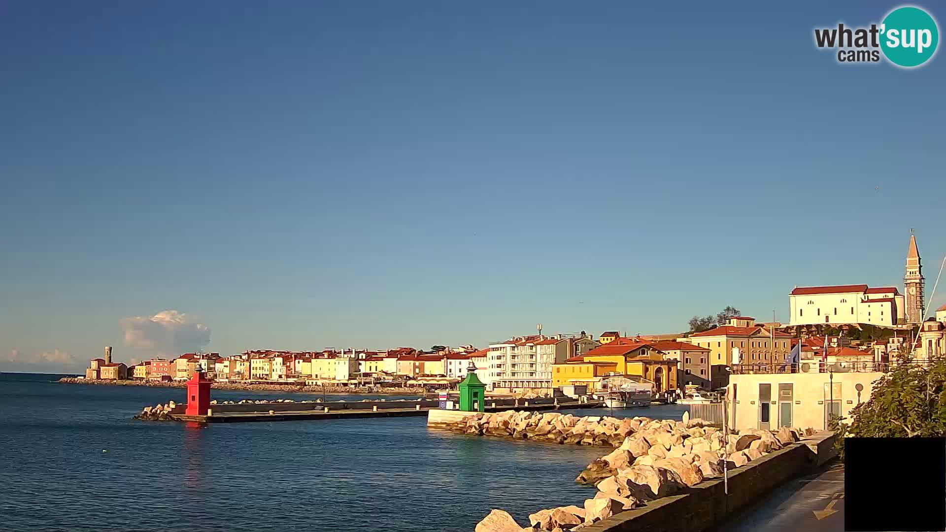 Pirano – vista verso la Punta e il “Mandrač”