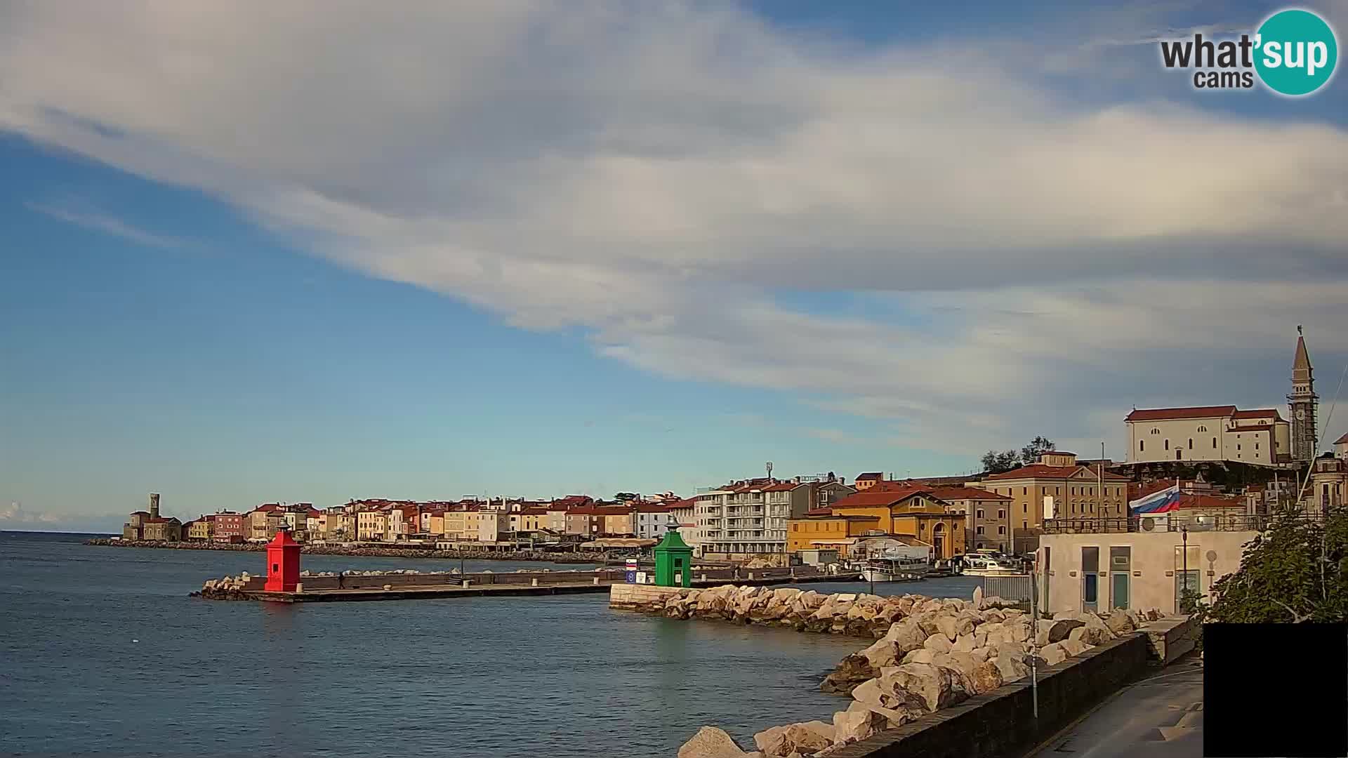 Pirano – vista verso la Punta e il “Mandrač”