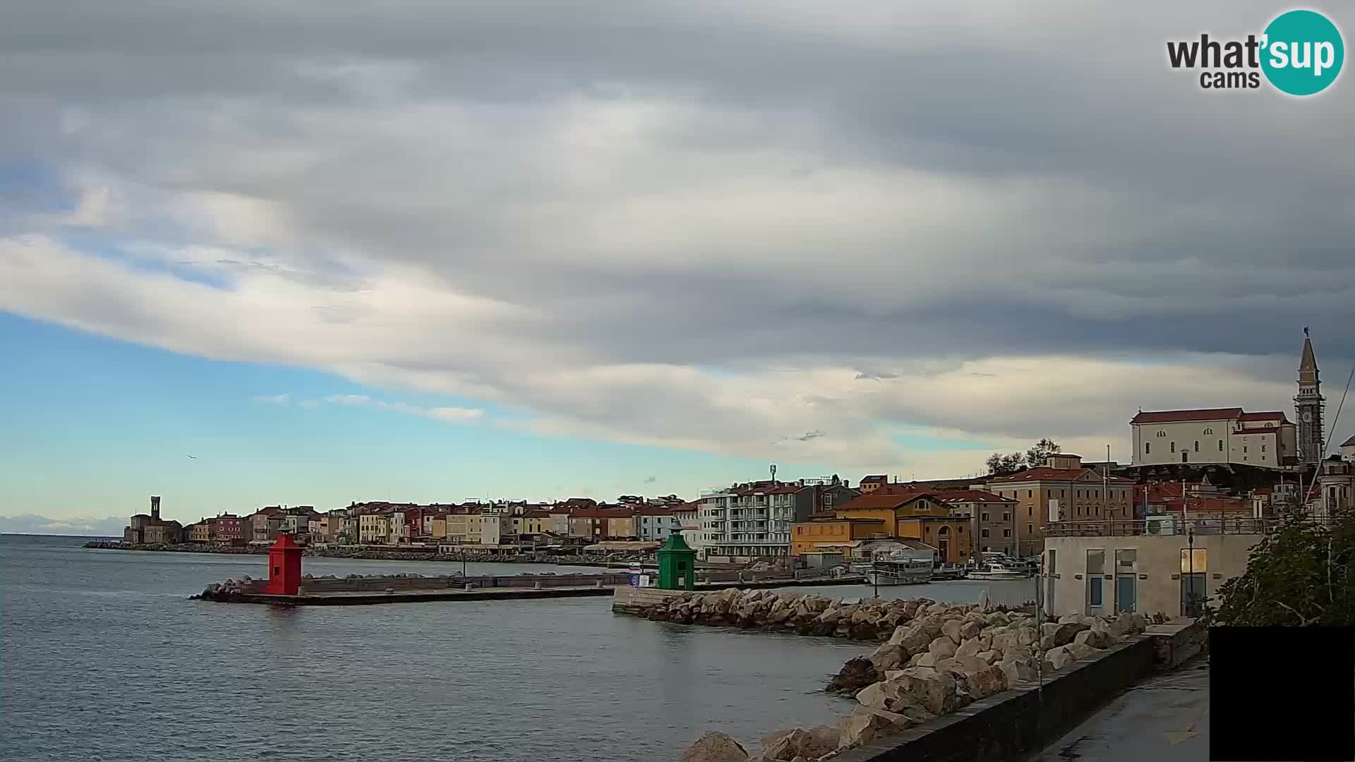 Piran – view to Punta and Mandrač