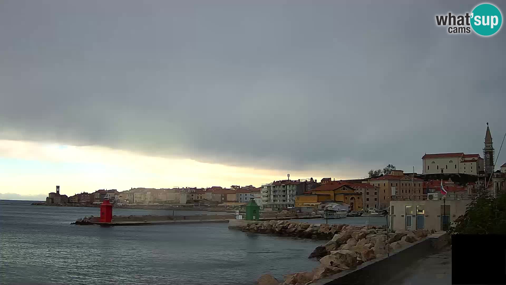 Piran – view to Punta and Mandrač