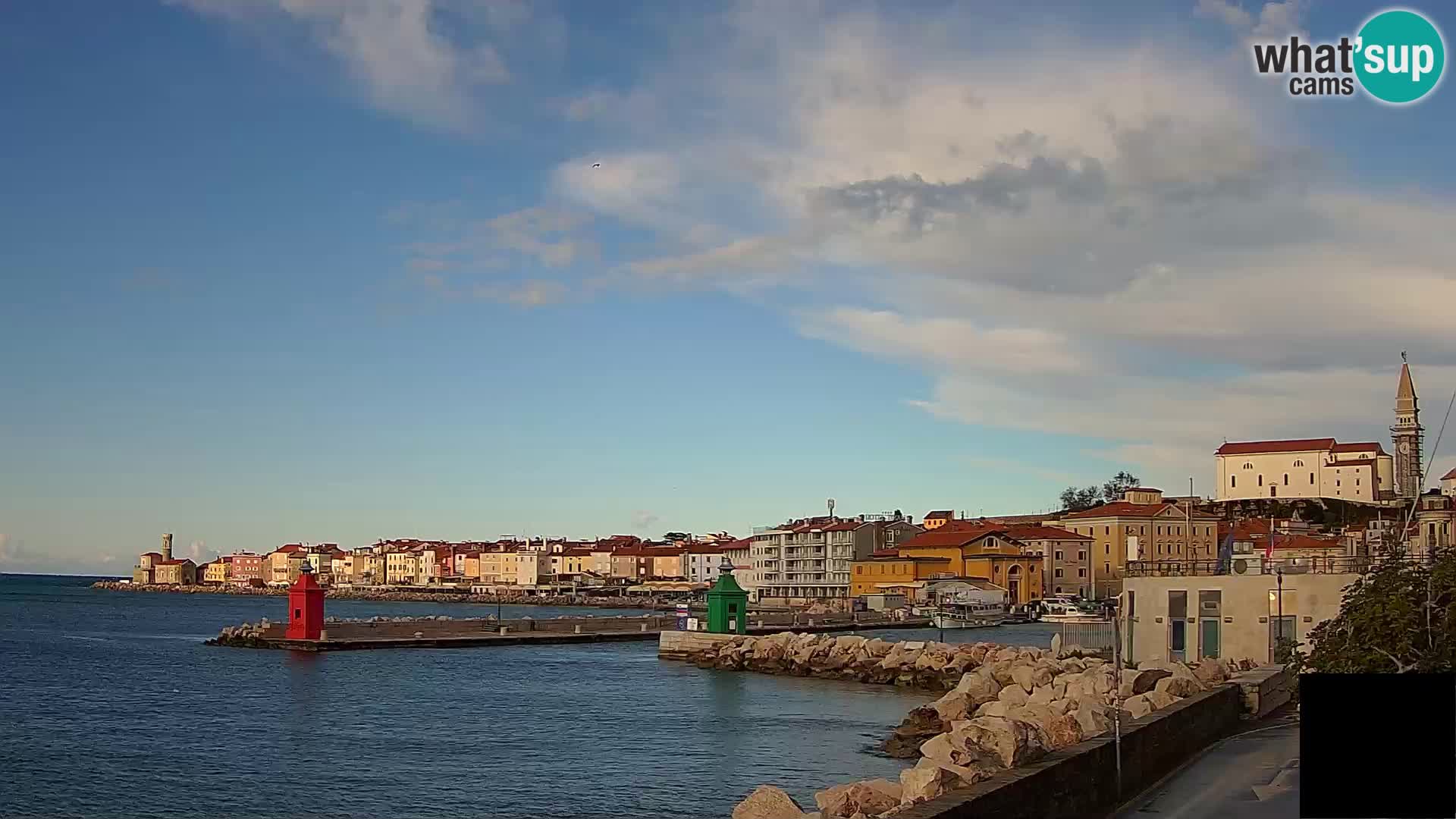 Piran – view to Punta and Mandrač