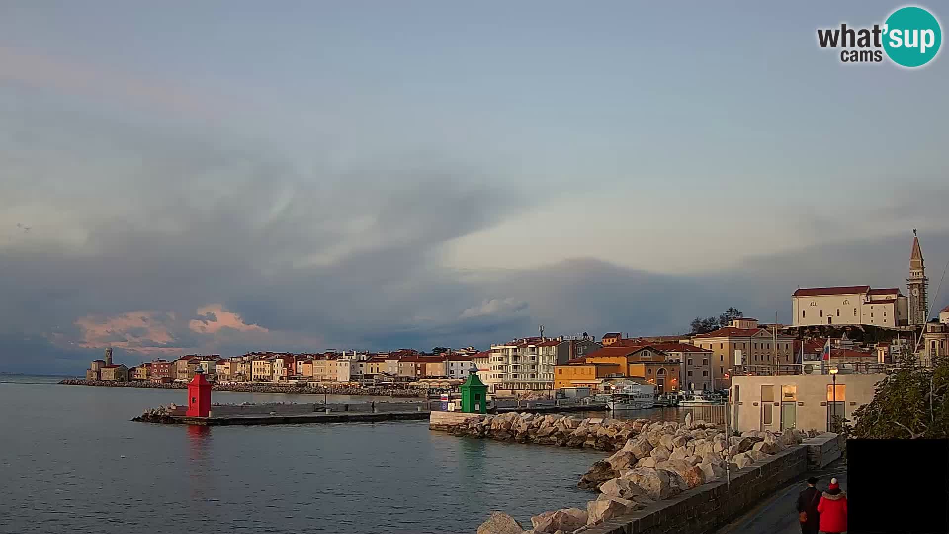 Piran – view to Punta and Mandrač