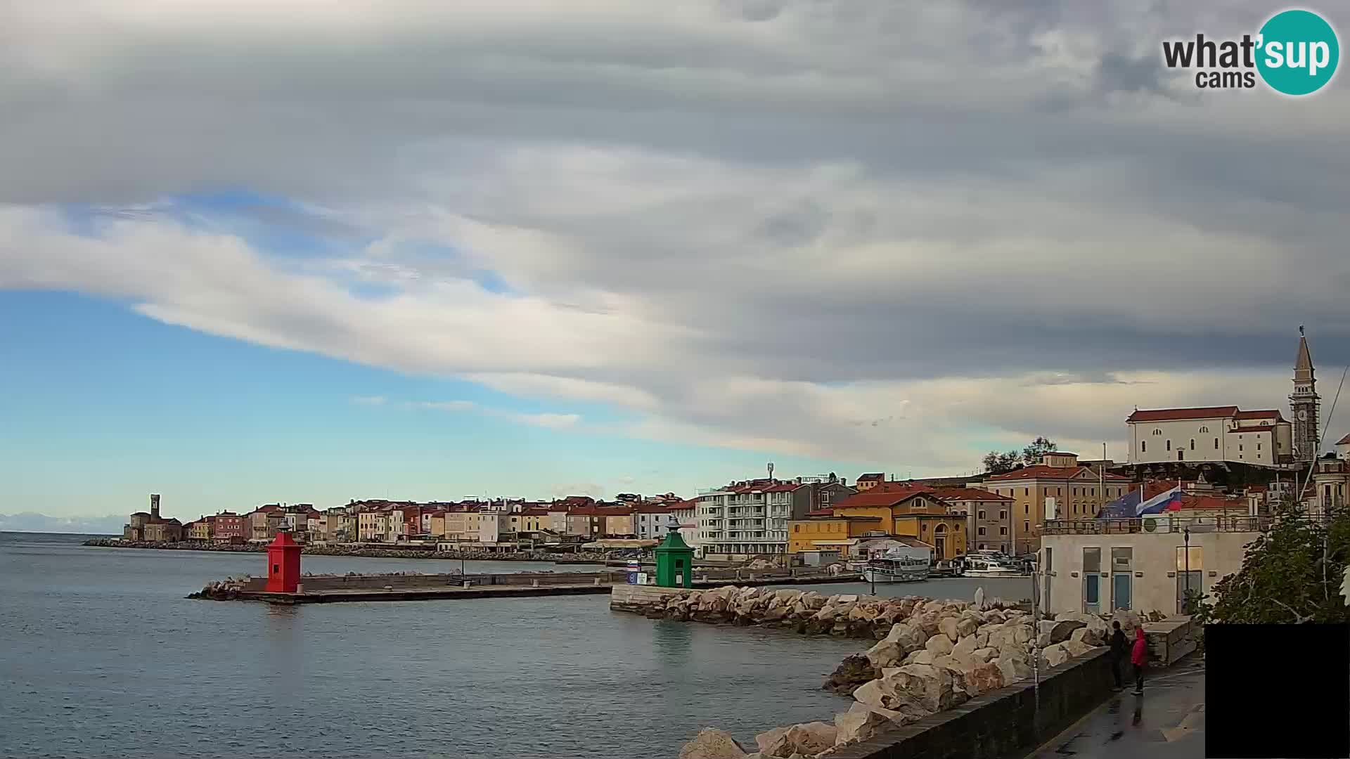 Pirano – vista verso la Punta e il “Mandrač”