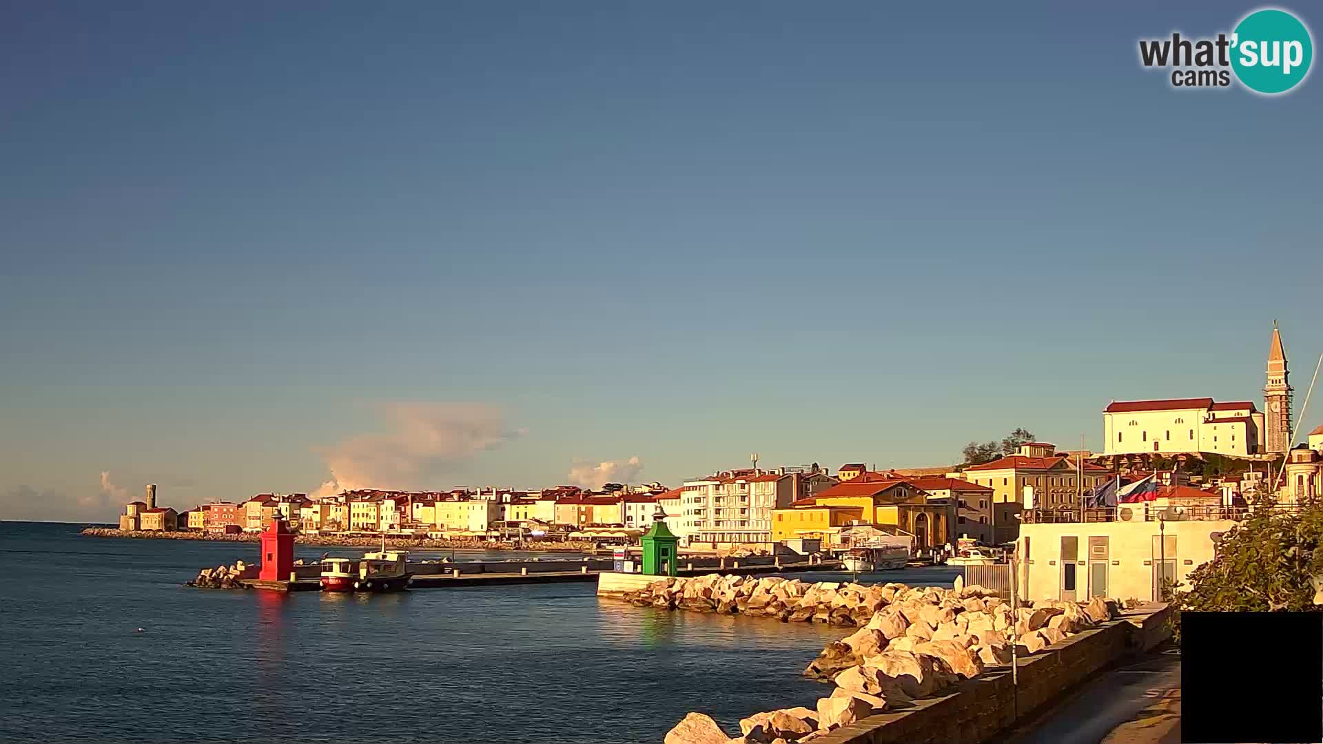 Piran – view to Punta and Mandrač