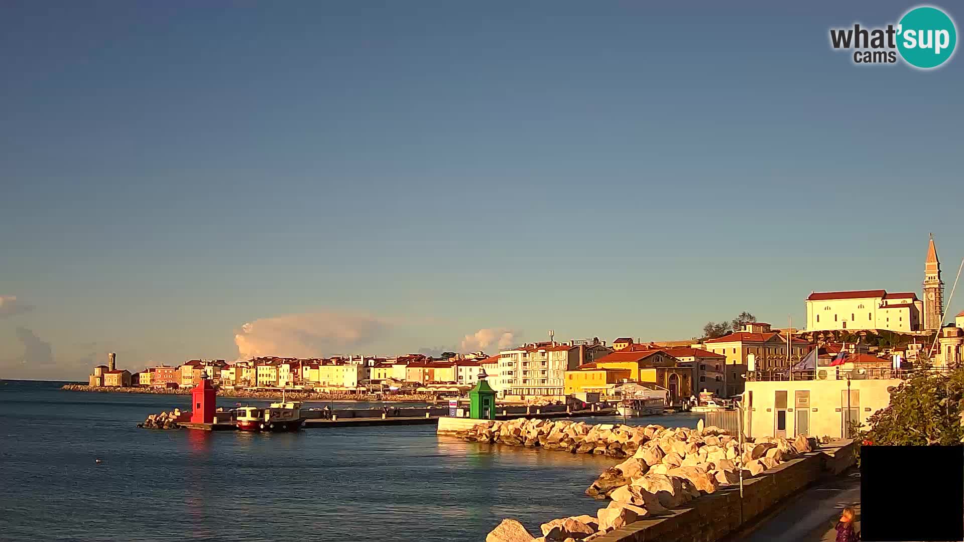 Piran – view to Punta and Mandrač