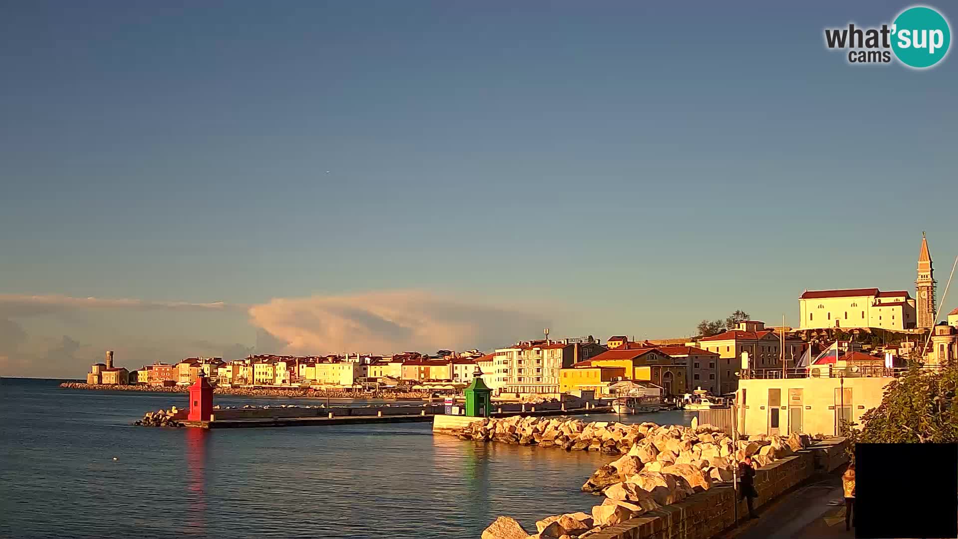 Pirano – vista verso la Punta e il “Mandrač”