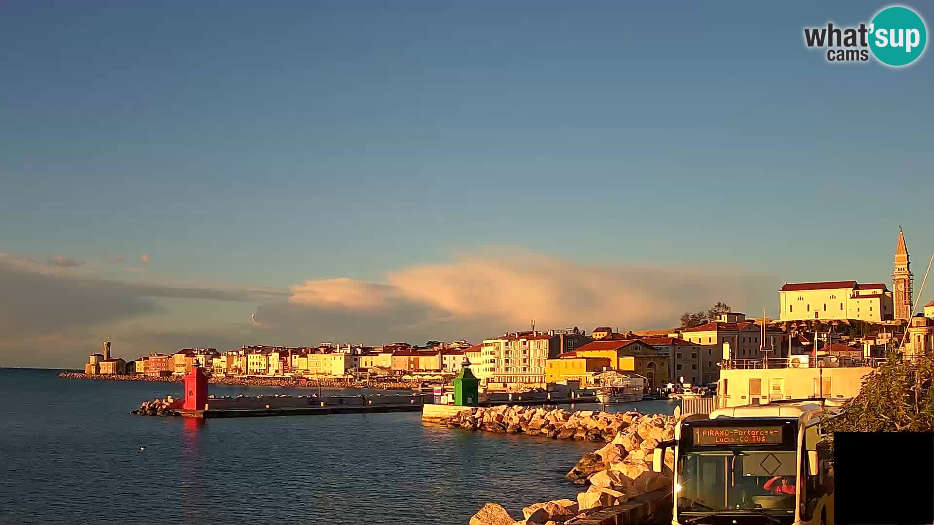 Piran – view to Punta and Mandrač