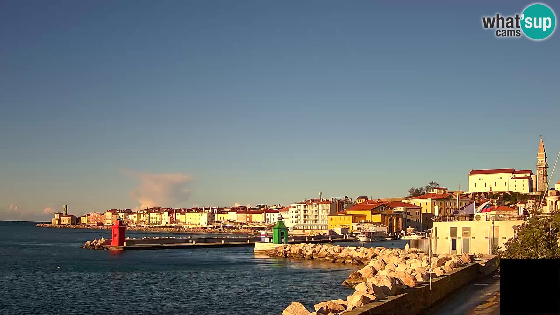 Piran – view to Punta and Mandrač