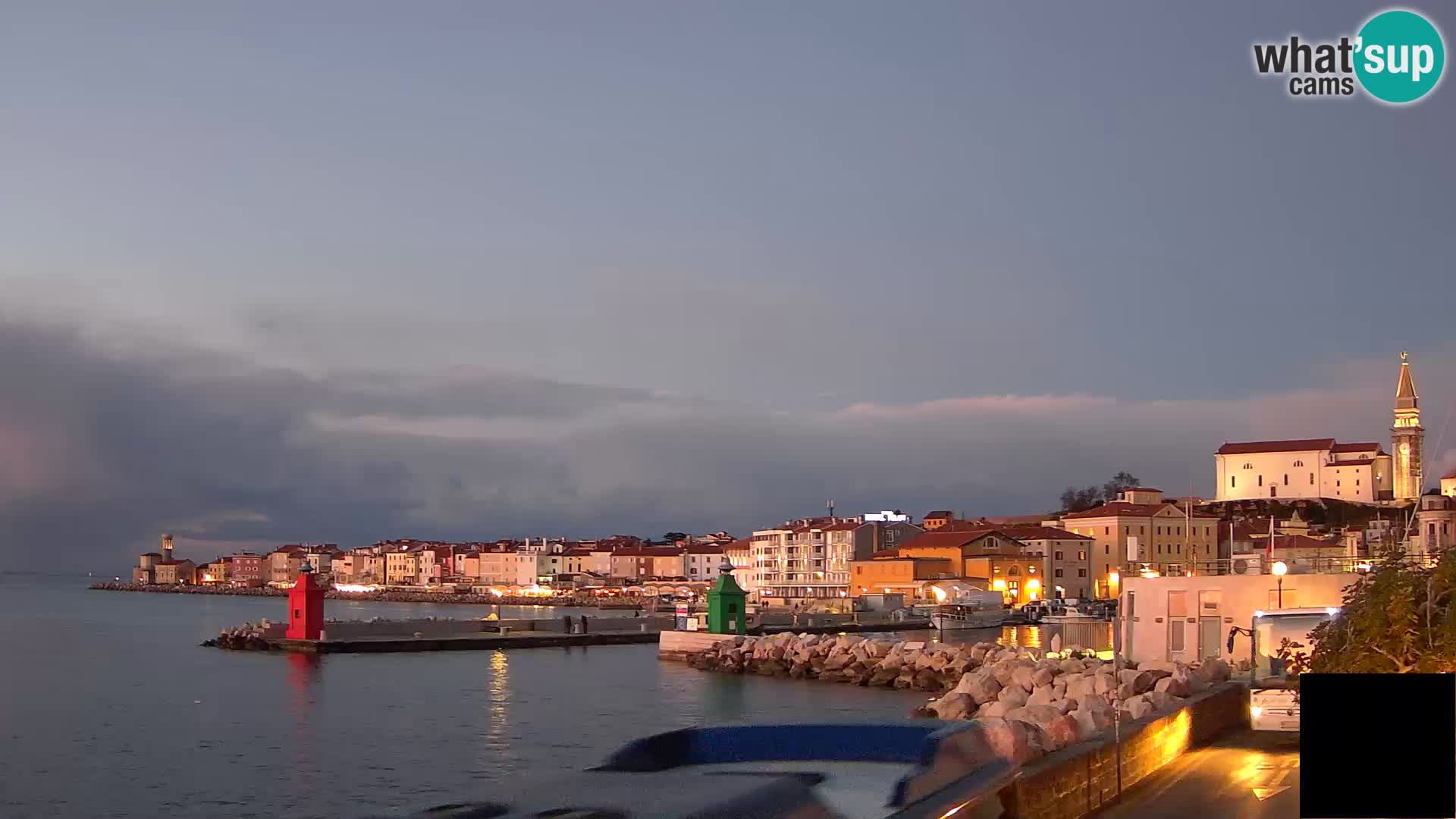 Pirano – vista verso la Punta e il “Mandrač”