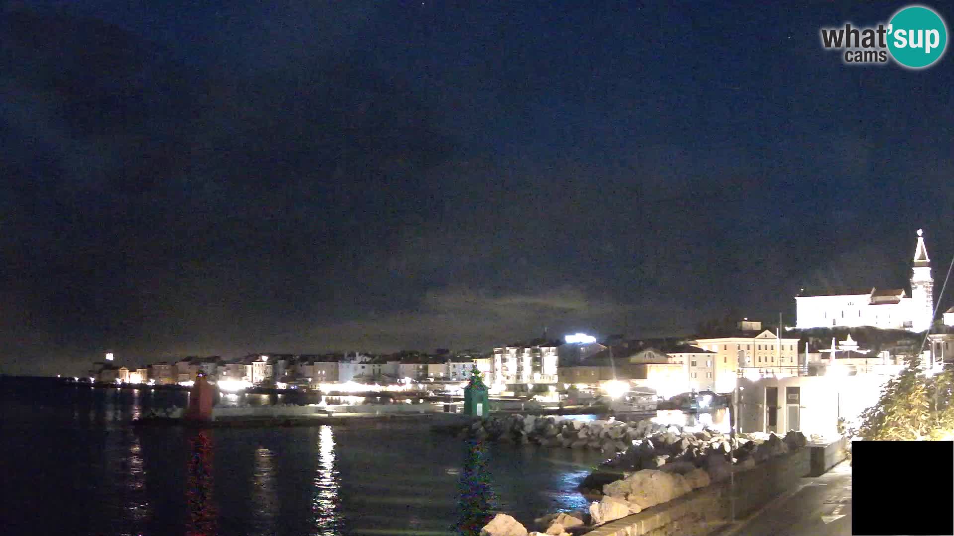 Piran – view to Punta and Mandrač