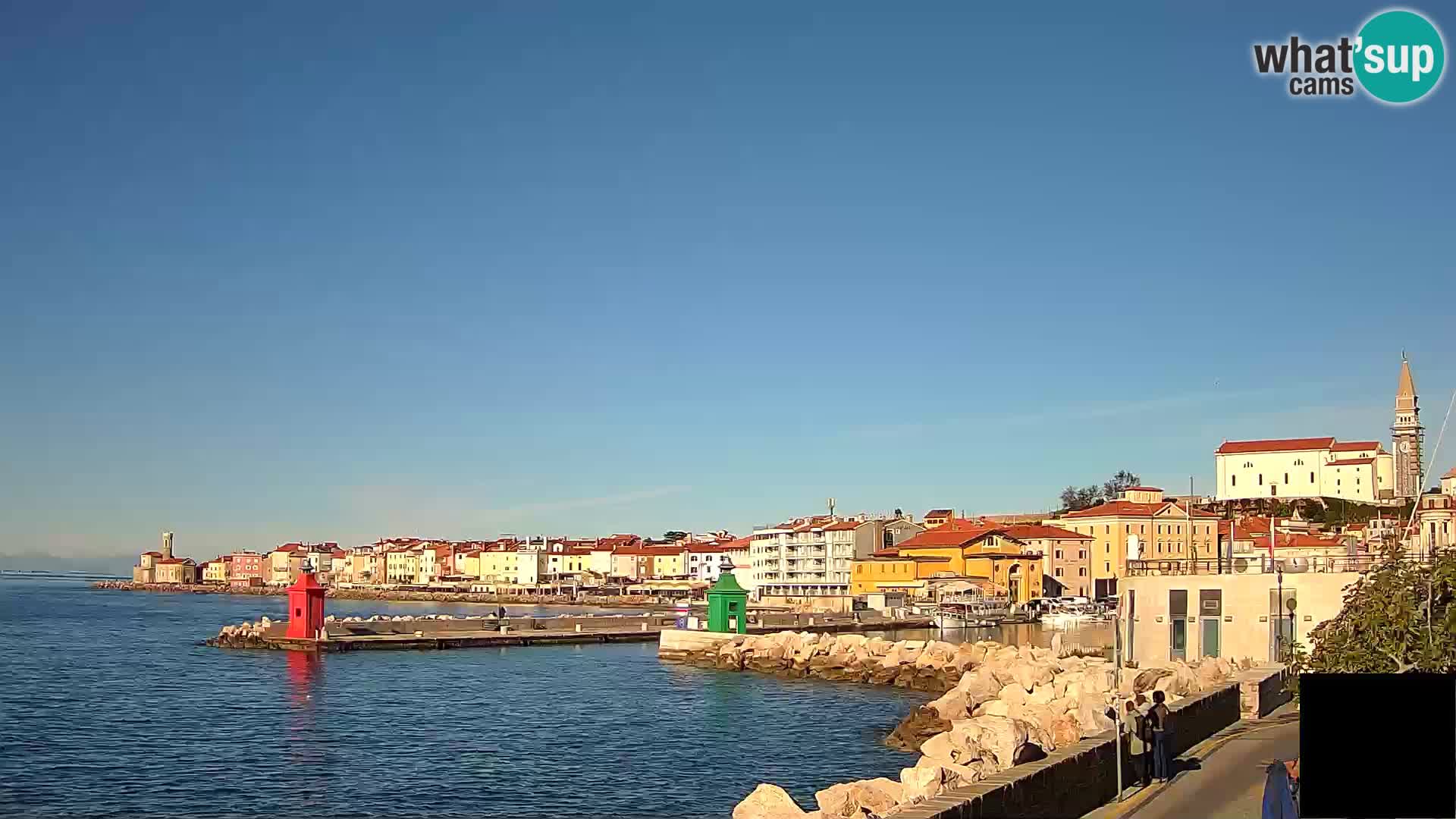 Piran – view to Punta and Mandrač