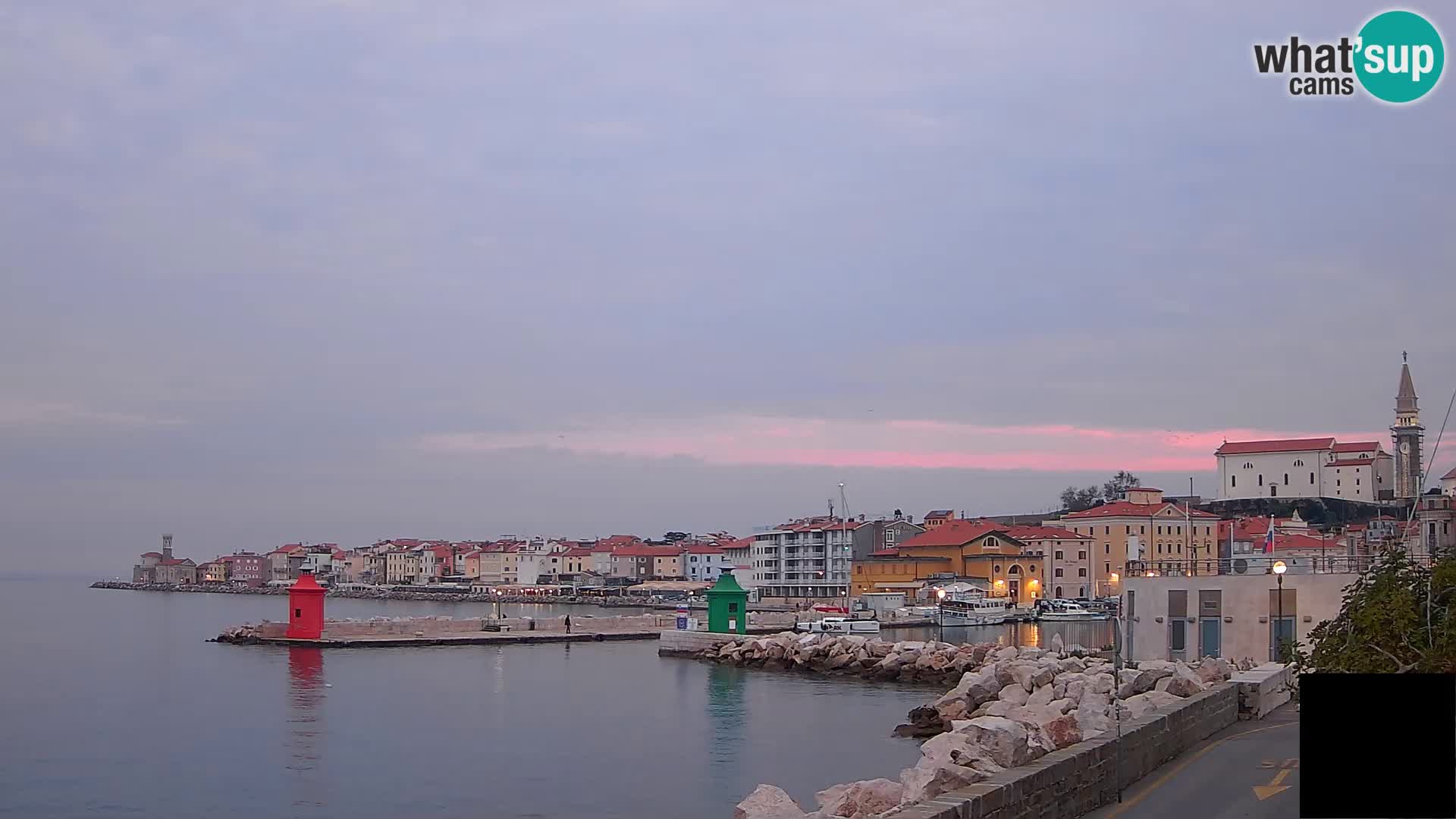 Pirano – vista verso la Punta e il “Mandrač”