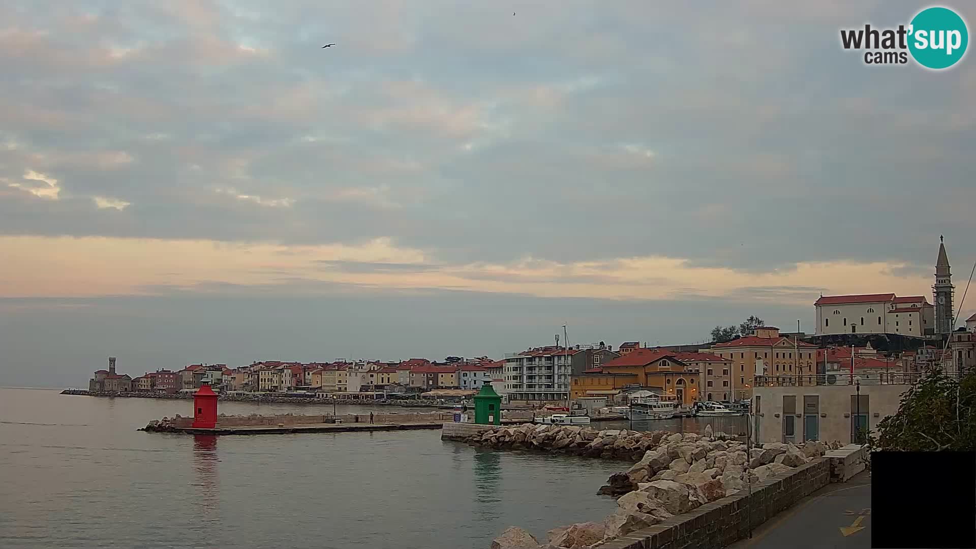 Pirano – vista verso la Punta e il “Mandrač”