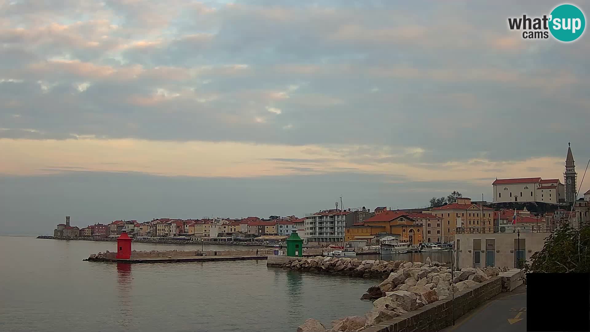 Pirano – vista verso la Punta e il “Mandrač”