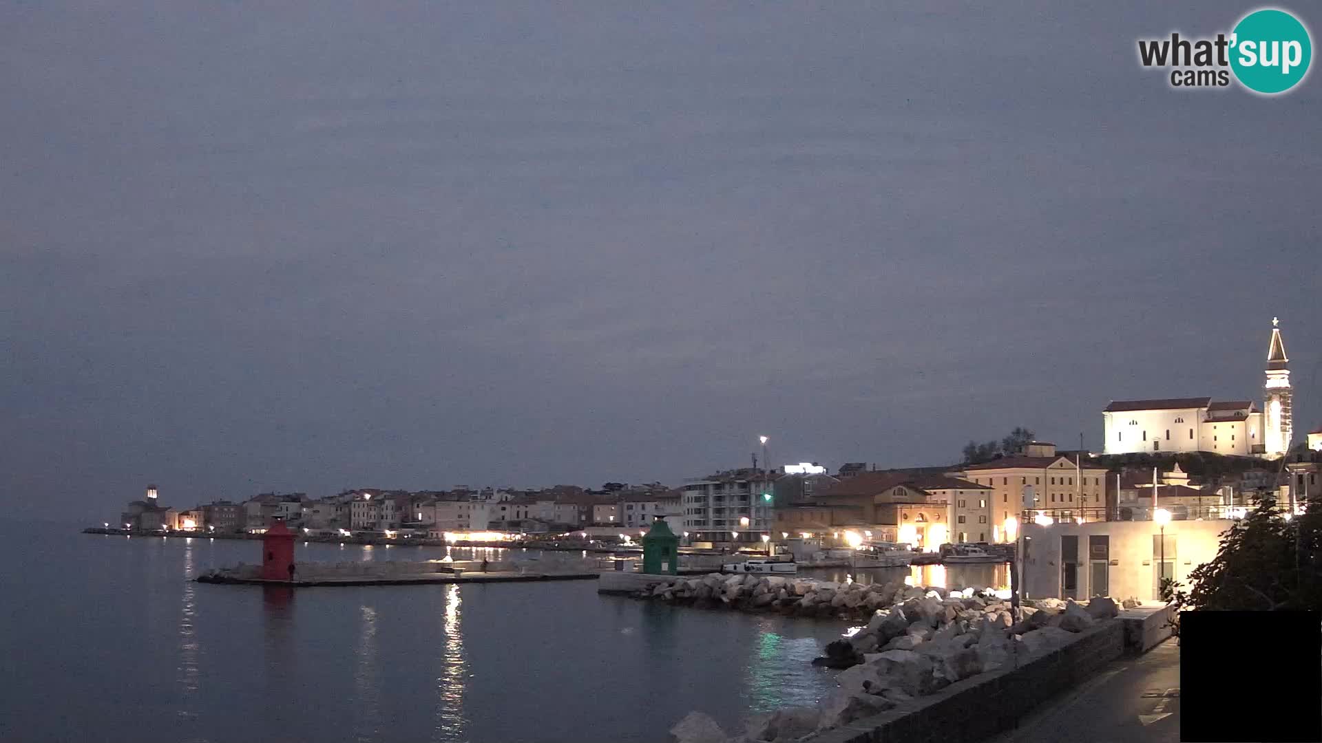 Piran – view to Punta and Mandrač