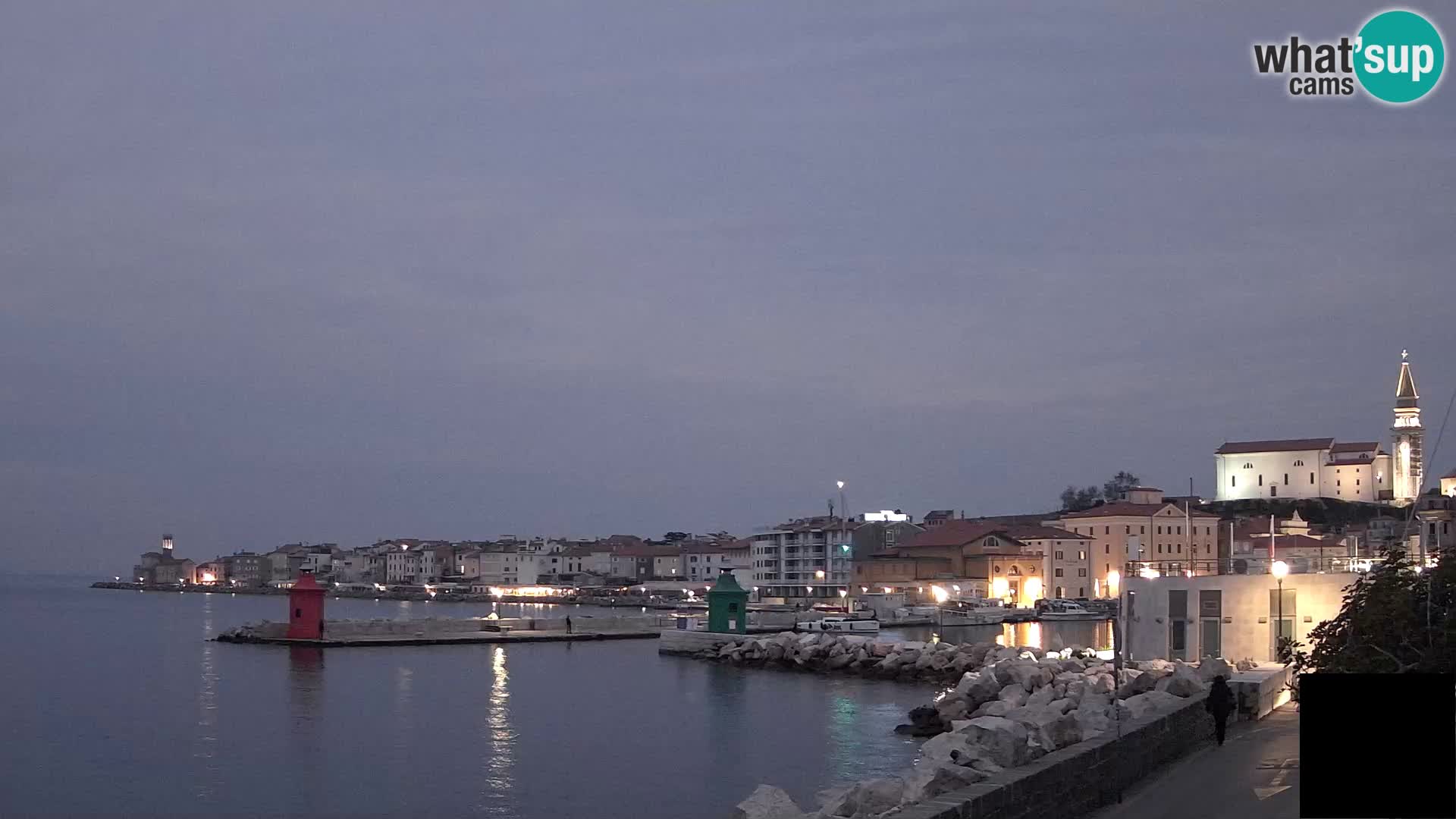 Piran – view to Punta and Mandrač