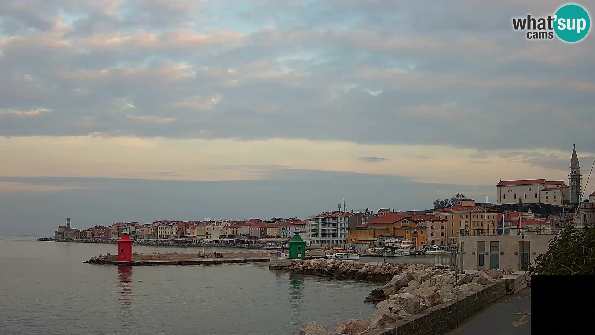 Pirano – vista verso la Punta e il “Mandrač”