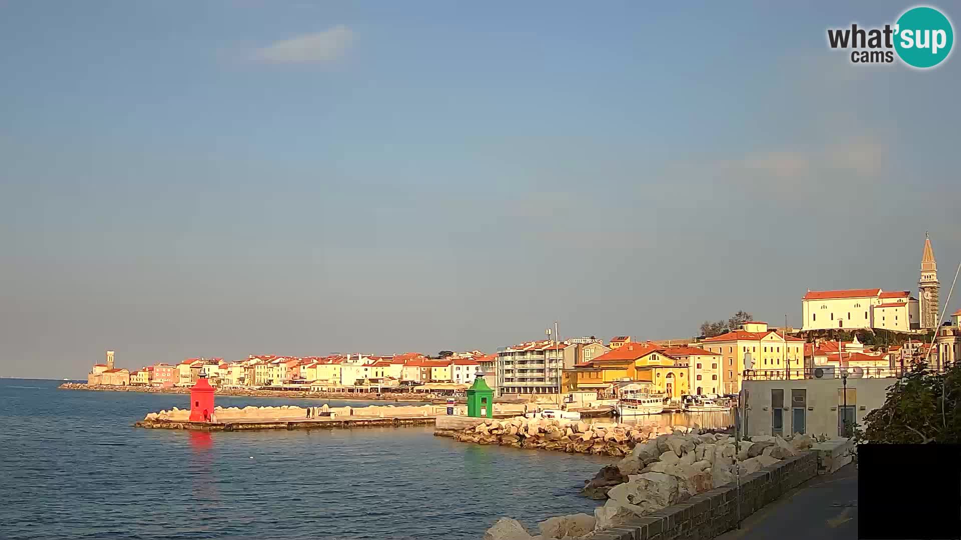 Piran – view to Punta and Mandrač