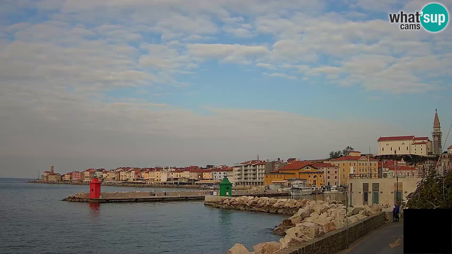 Pirano – vista verso la Punta e il “Mandrač”