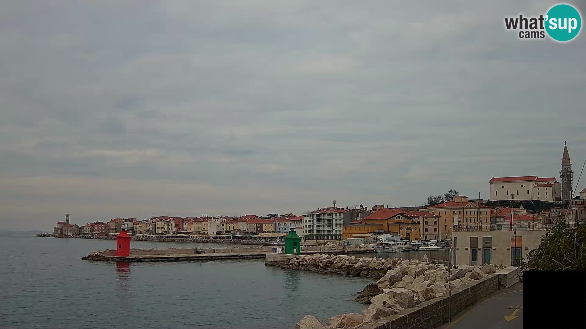 Pirano – vista verso la Punta e il “Mandrač”