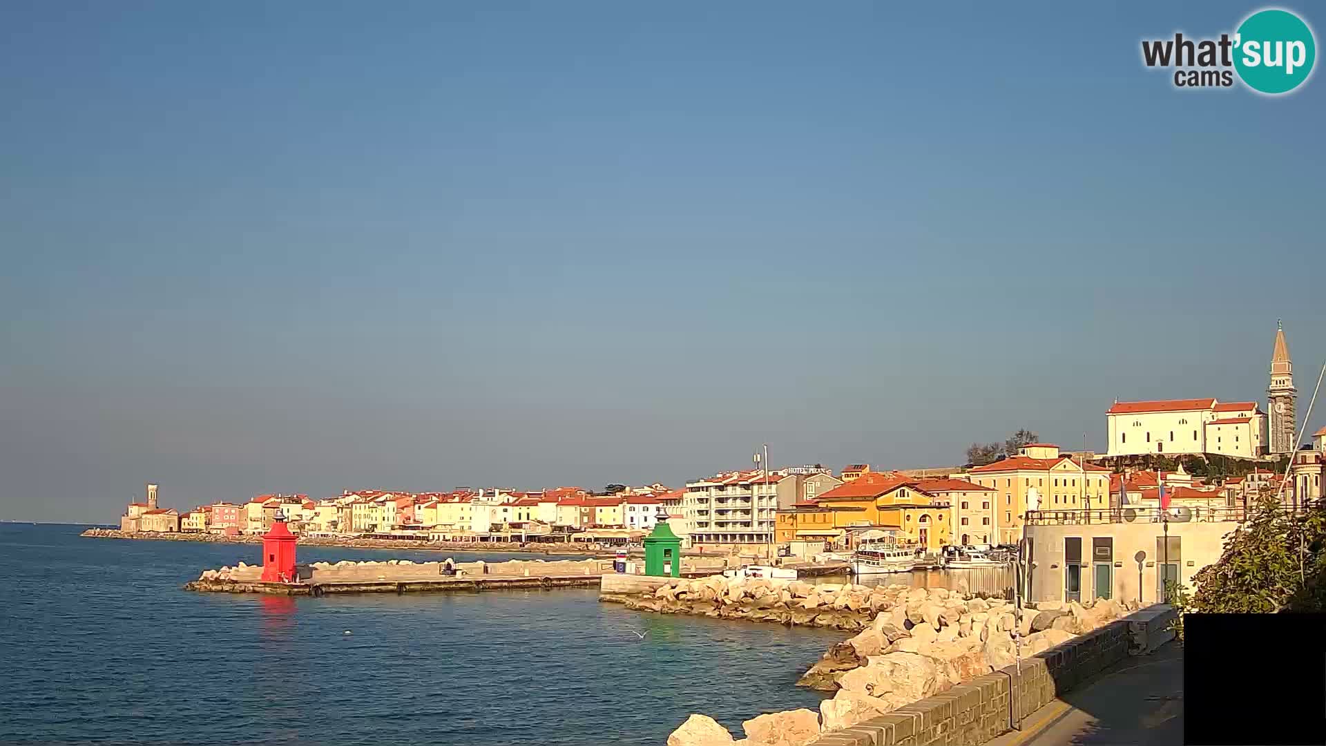 Pirano – vista verso la Punta e il “Mandrač”