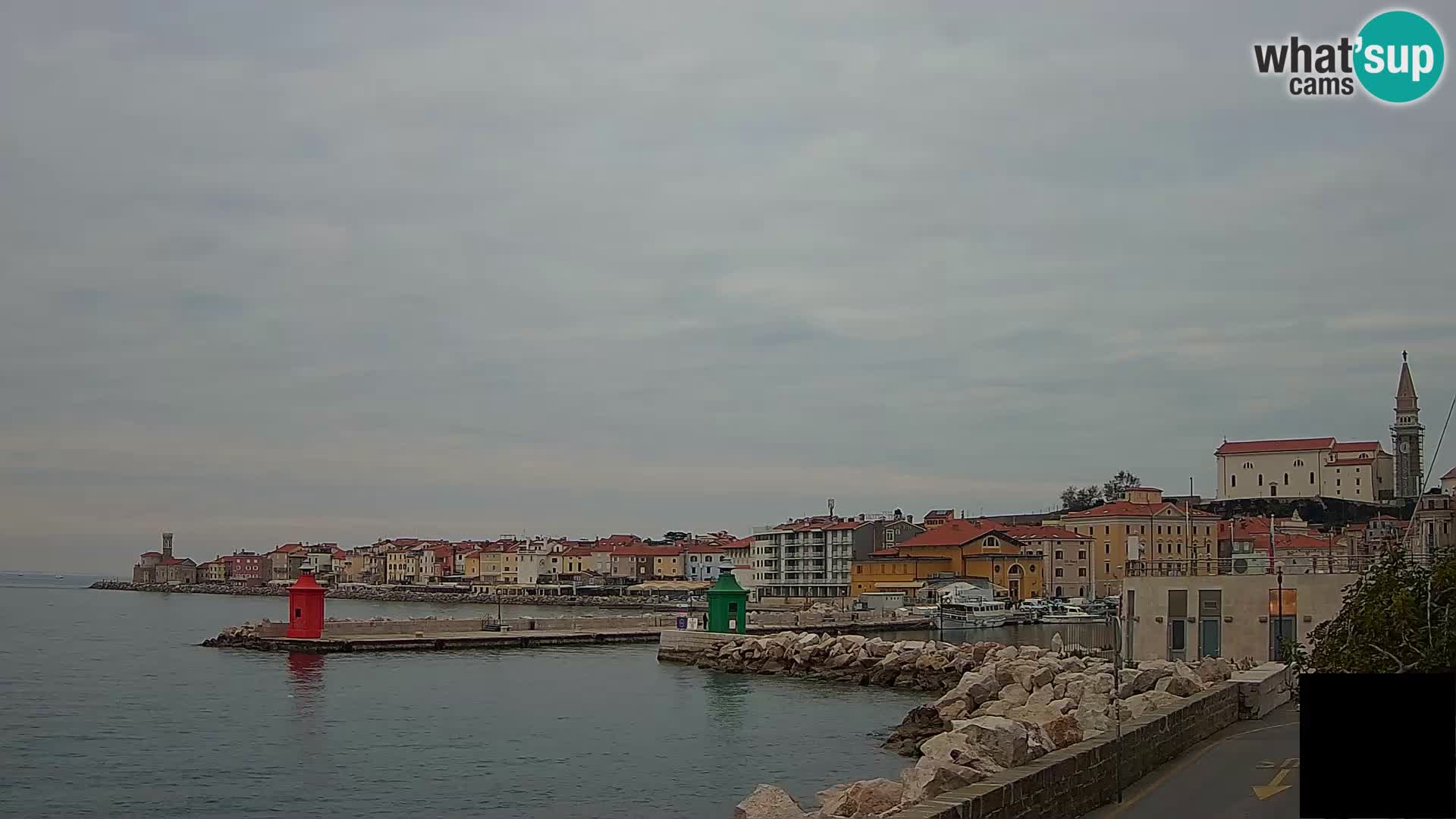 Piran – view to Punta and Mandrač