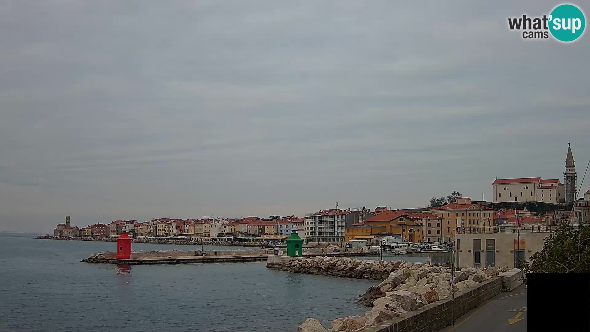 Piran – view to Punta and Mandrač