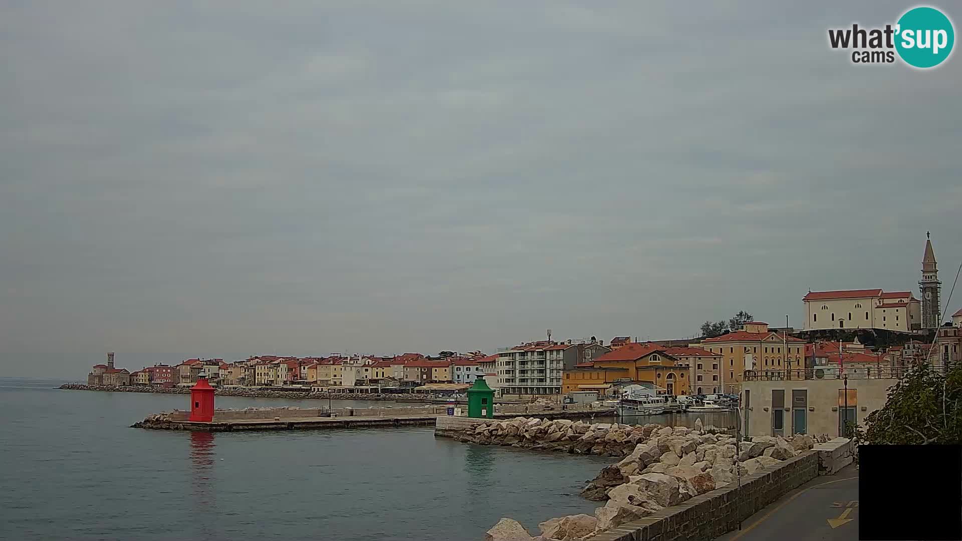 Piran – view to Punta and Mandrač