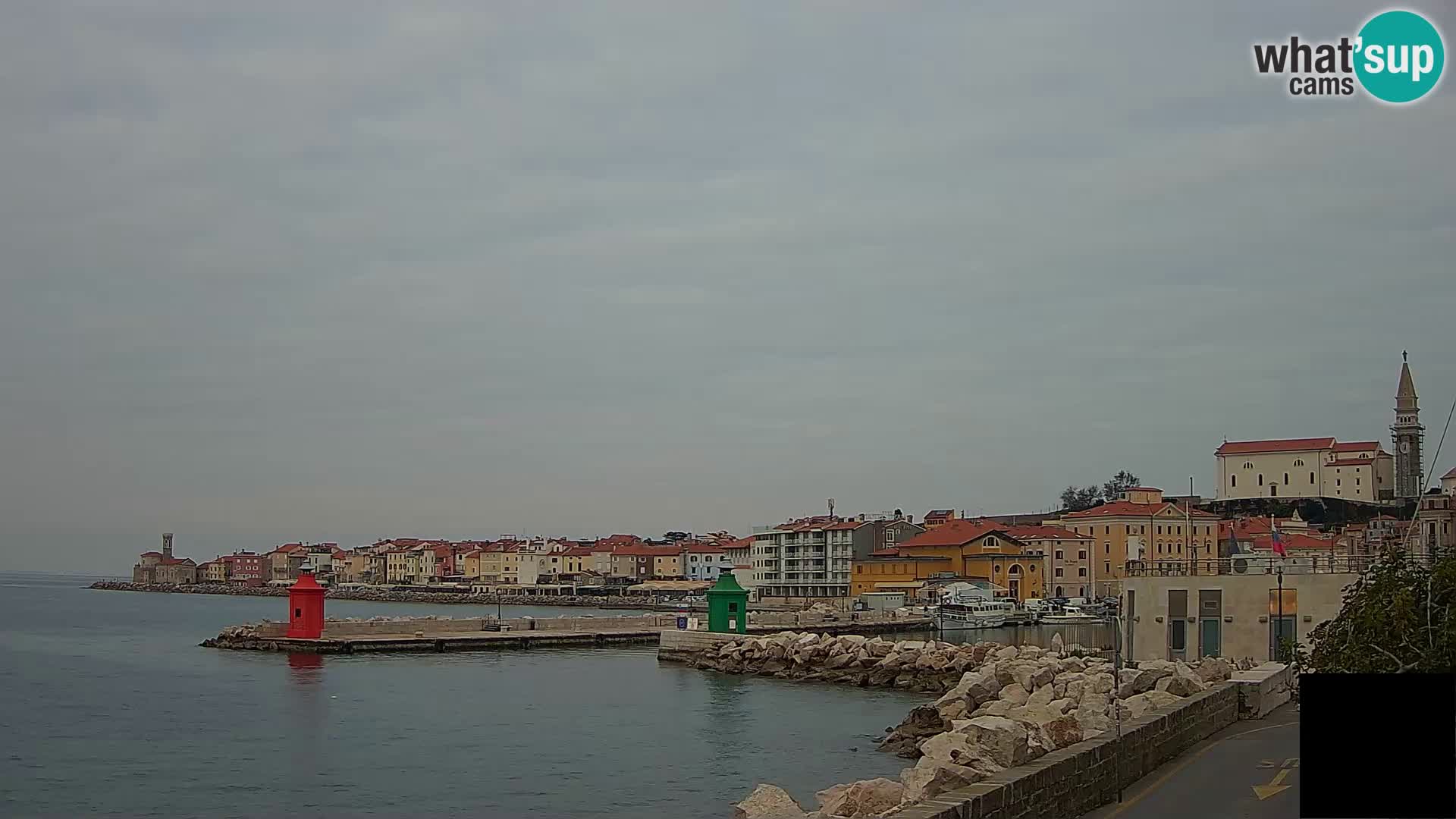 Piran – view to Punta and Mandrač