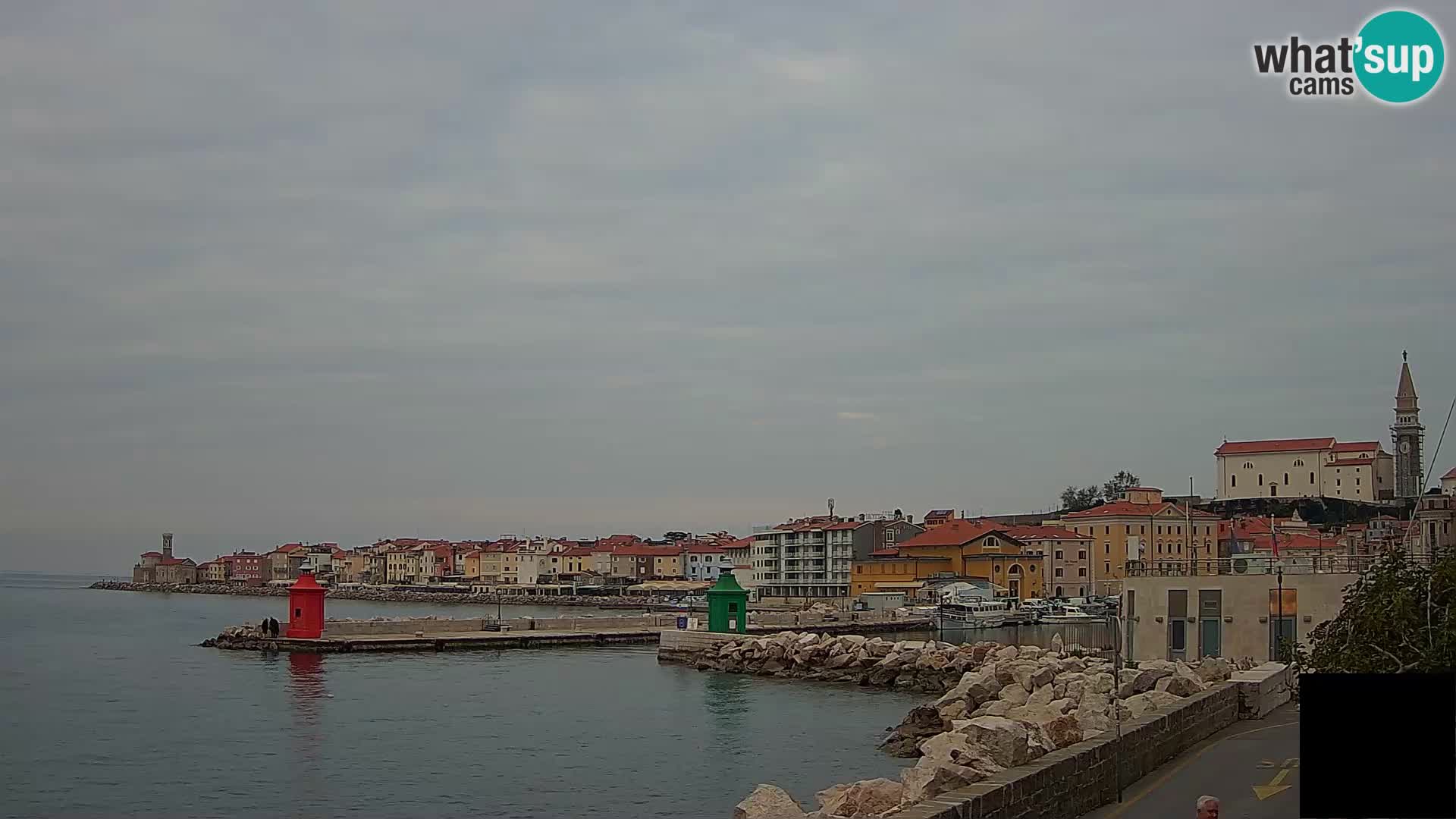 Piran – view to Punta and Mandrač