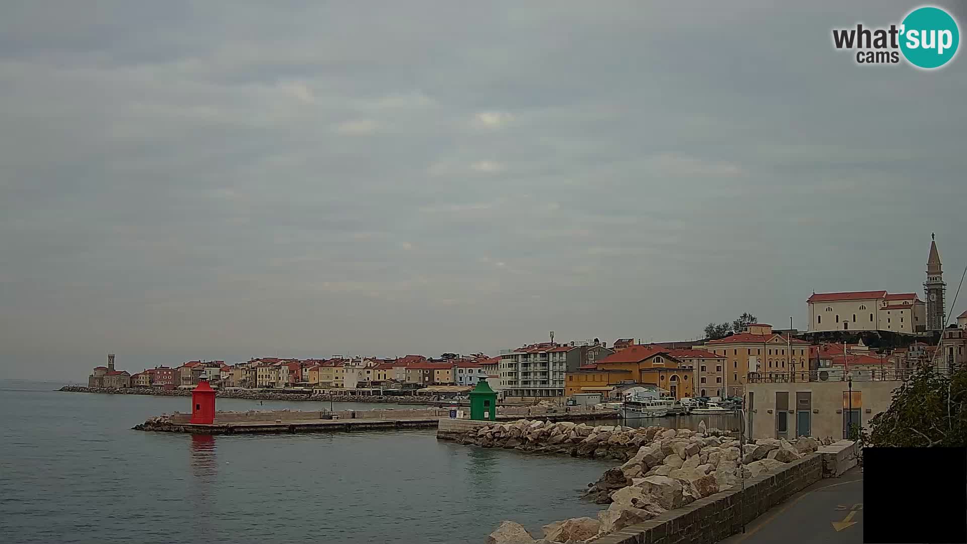 Pirano – vista verso la Punta e il “Mandrač”