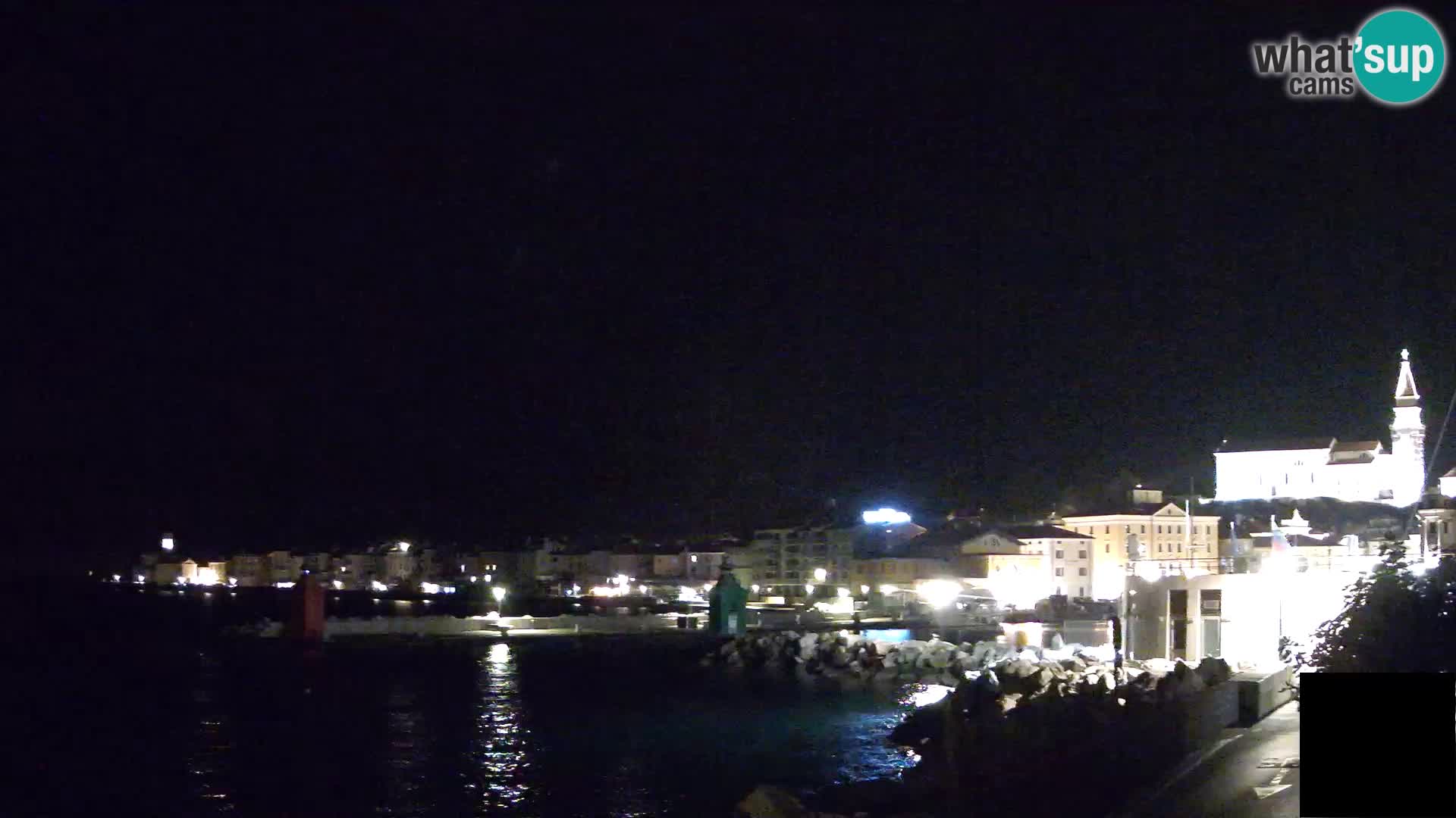 Piran – view to Punta and Mandrač