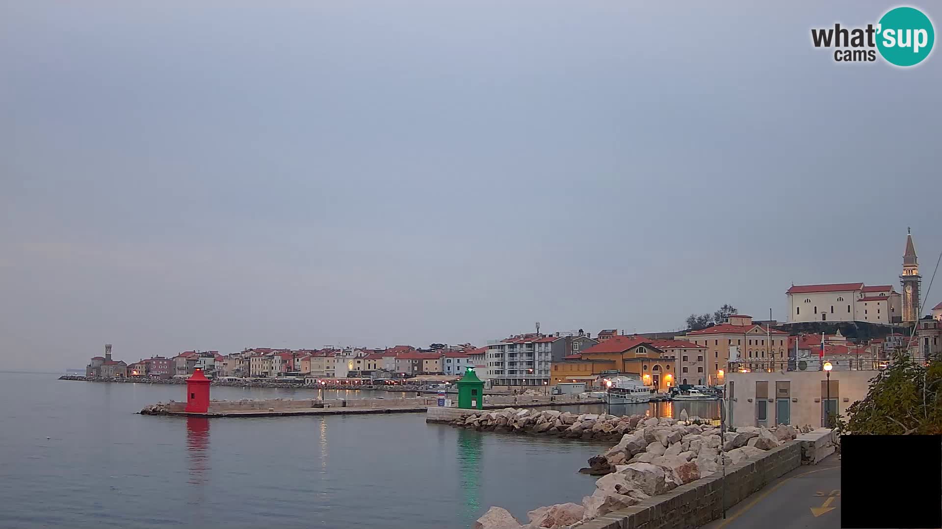 Pirano – vista verso la Punta e il “Mandrač”